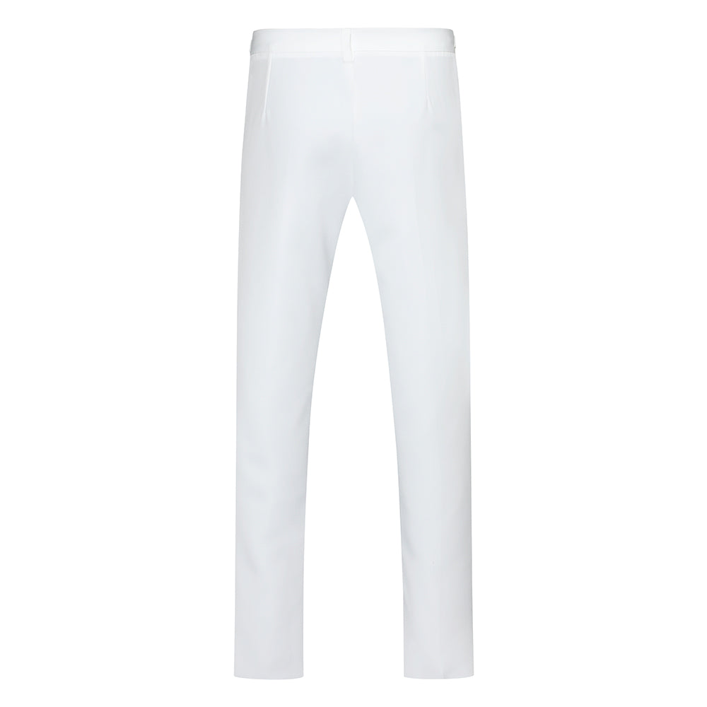 3 Piece Men's Royal Style Tuxedo Suit Set - Elegant White Wedding Suit for Groom, Prom, Formal Events & Special Occasions