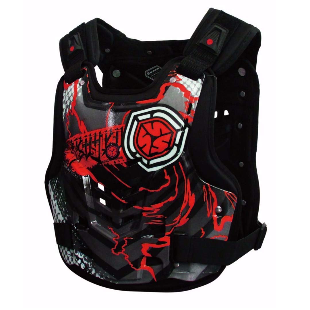 Motocross Chest & Back Protector Vest - Motorcycle Body Armor for Racing & Off-Road Protection - Durable Safety Gear for MX, Enduro & Adventure Riding