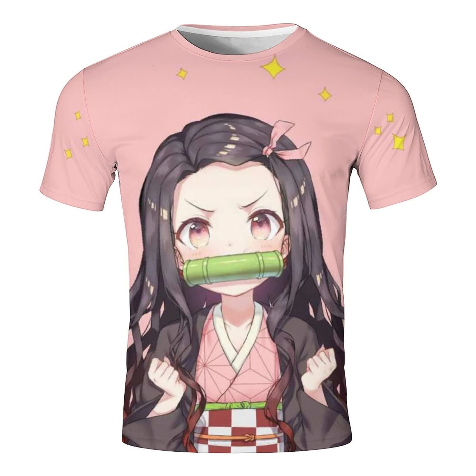 3D Anime T-Shirt for Men & Women - Short Sleeve Graphic Tee - Cool Anime Printed Cotton Shirts for Summer - Perfect for Cosplay, Conventions, and Casual Wear