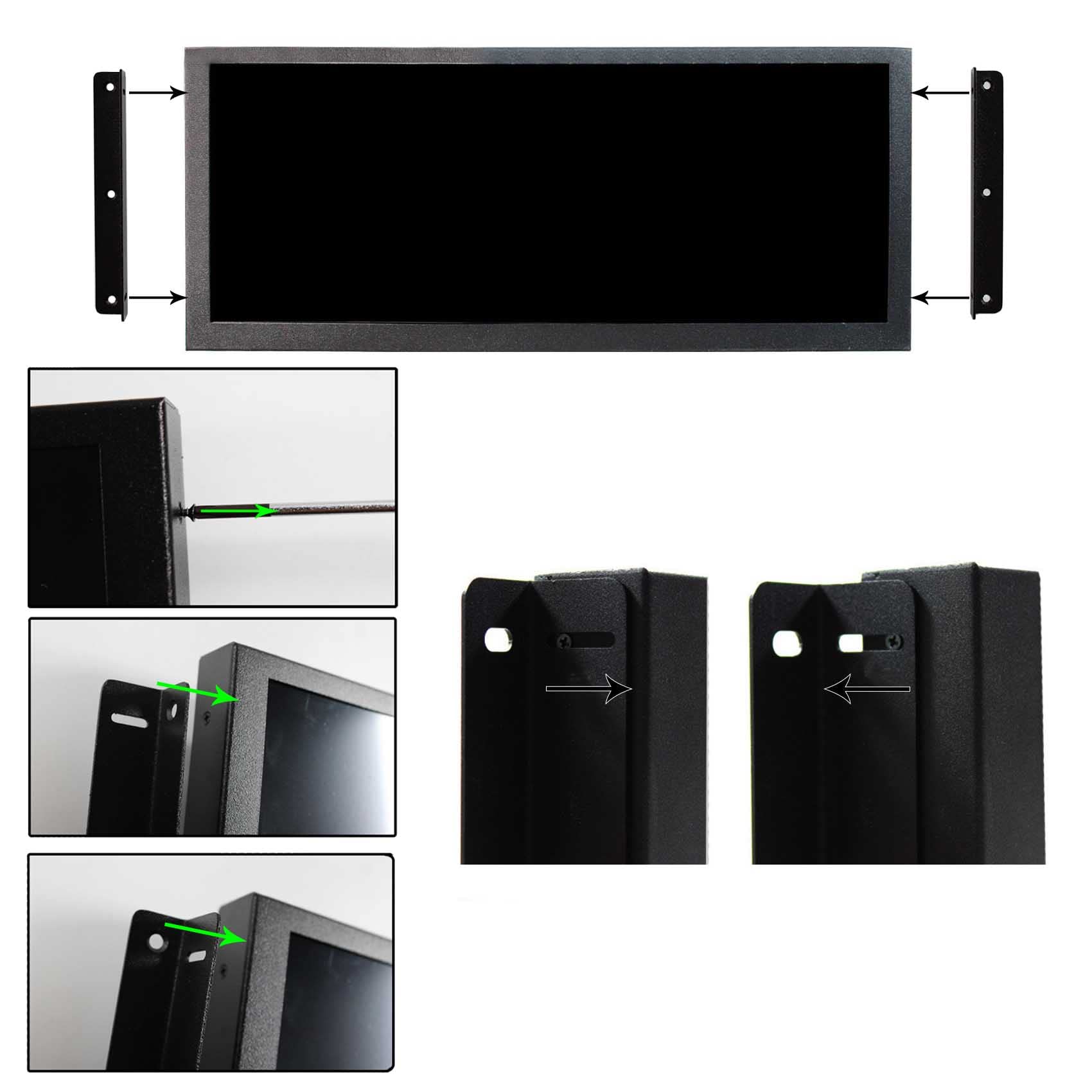 10.3 Inch Portable LCD Monitor - 1920x720 HD Stretched Bar Display, 850 Nits Brightness, HDMI Input | DIY Gaming, Second Screen for PC & Laptop | Perfect for Multi-Tasking, Streaming & Work Setup
