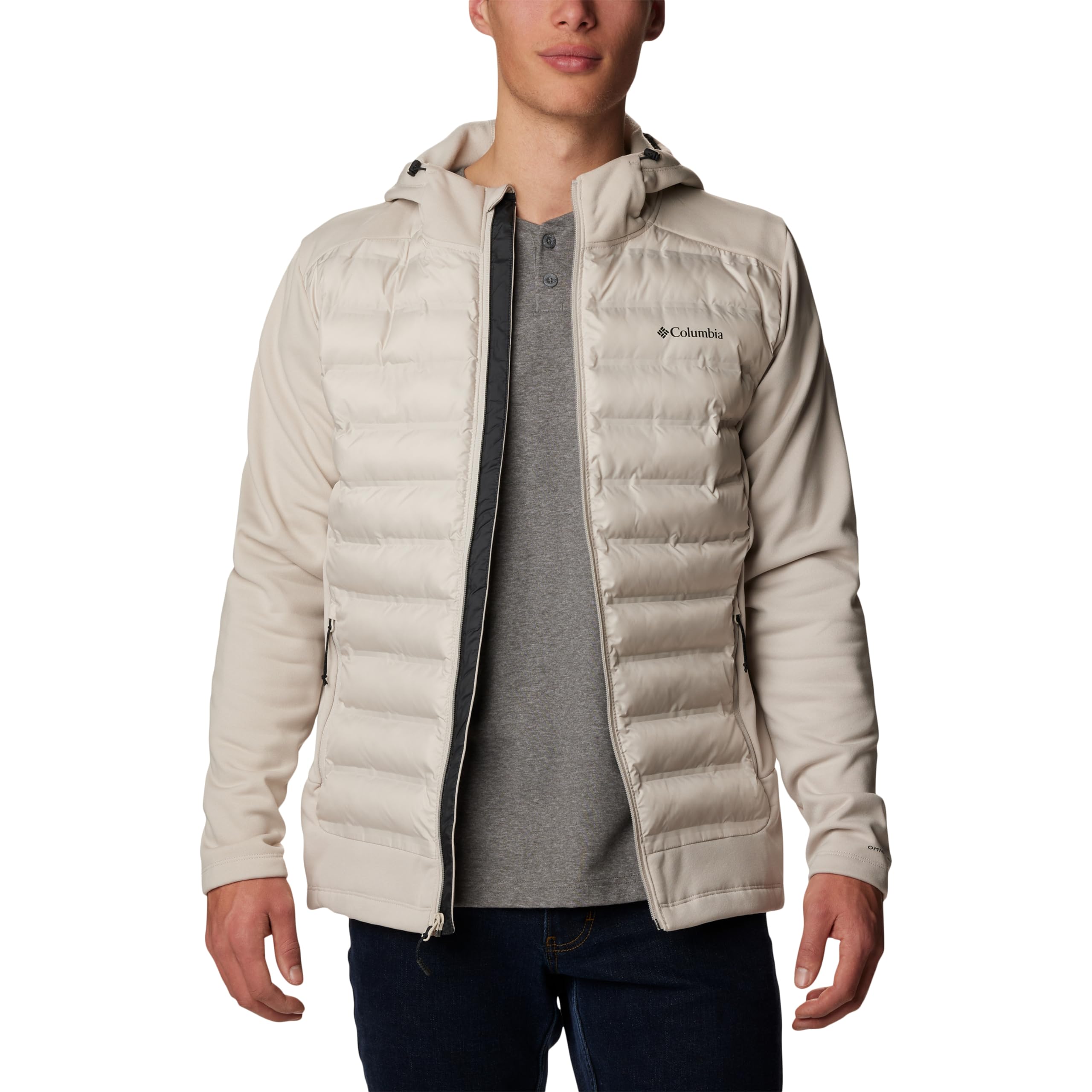 Columbia Men's Out-Shield Insulated Full-Zip Hoodie Jacket - Water-Resistant Winter Fleece for Hiking, Camping & Outdoor Activities