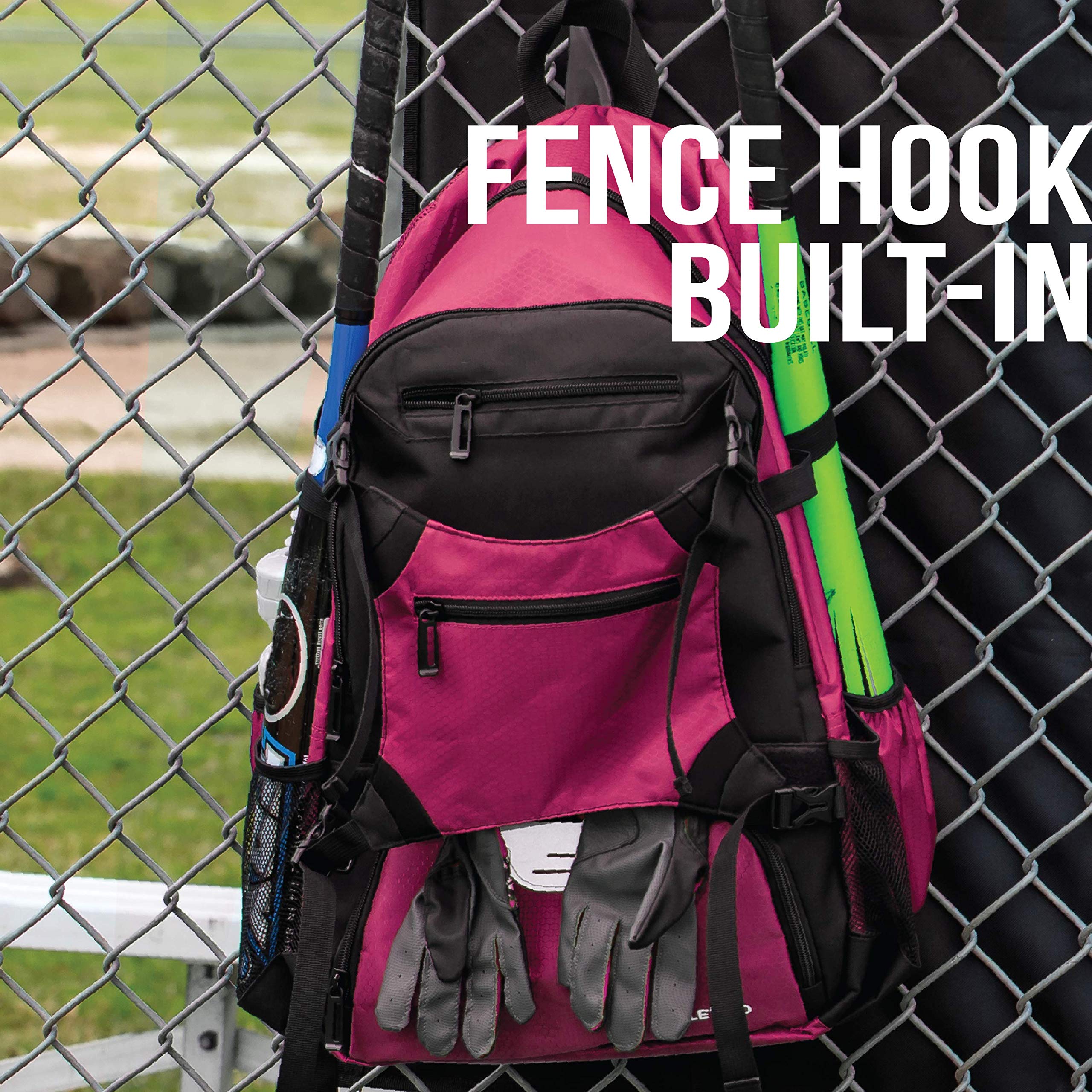Athletico Advantage Baseball Backpack with External Helmet Holder - Durable Baseball & Softball Equipment Bag for Youth & Adults | Holds Bat, Helmet, Glove & Cleats | Perfect for Games, Practice & Travel