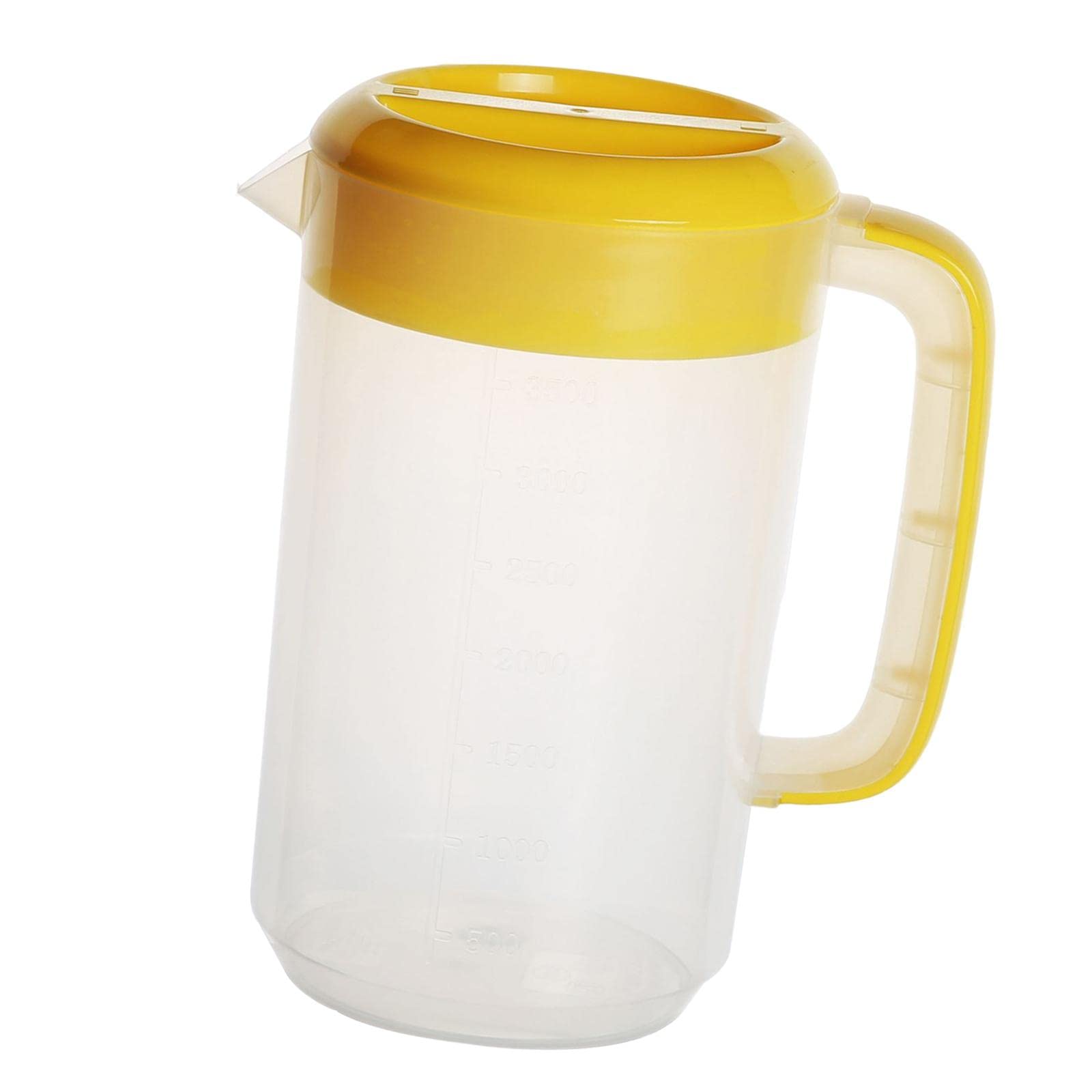 2500ml MagiDeal Pitcher with Lid - Precise Measuring Jug with Scale Line & Handle for Tea, Juice, Water - Perfect for Kitchen, Bedside, and Office Use