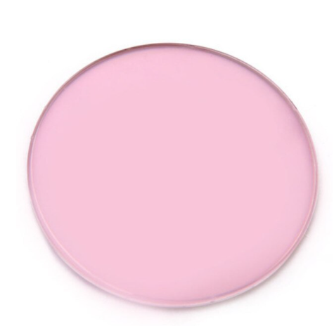 BCLEAR 1.56 Index Aspheric Photochromic Blue Light Blocking Anti-Glare Myopia Lenses (Pink) - Perfect for Computer Work, Reading & Outdoor Activities