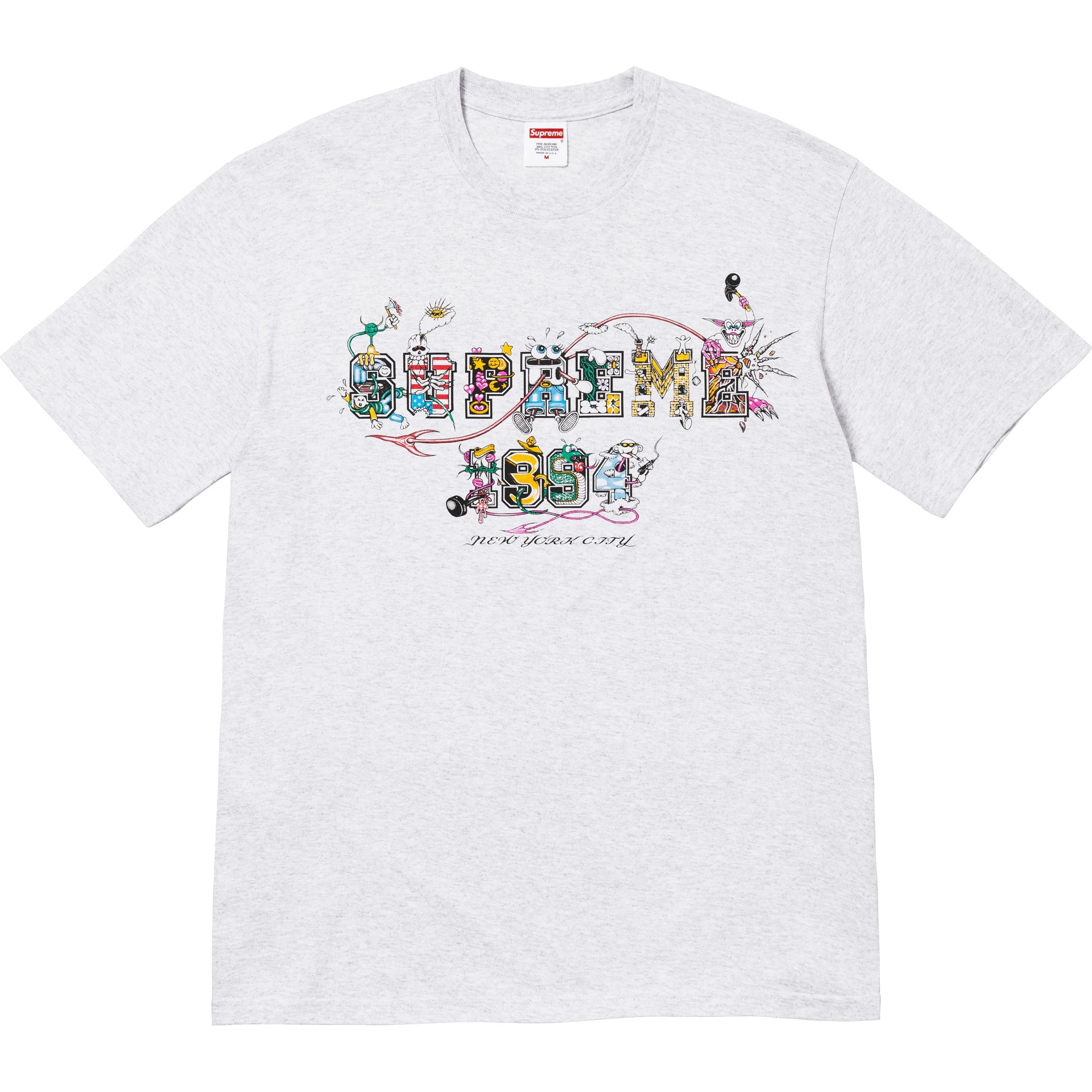 Supreme 24SS Varsity Tee - Men's Short Sleeve Graphic T-Shirt - Streetwear Fashion for Casual Wear & Urban Outfits