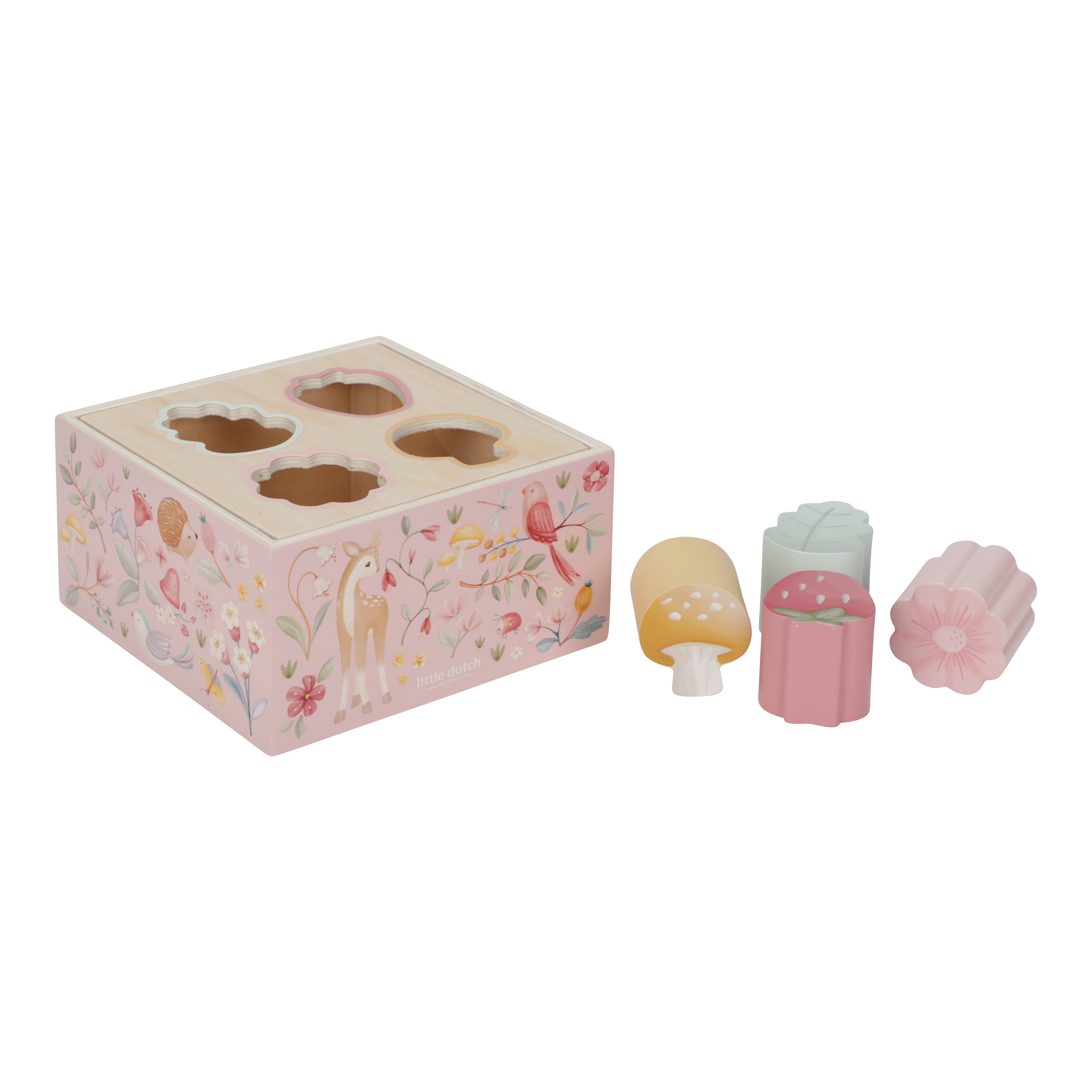 Fairy Garden Wooden Shape Sorter Toy - Montessori Learning Activity for Toddlers - Perfect for Early Childhood Education & Sensory Play