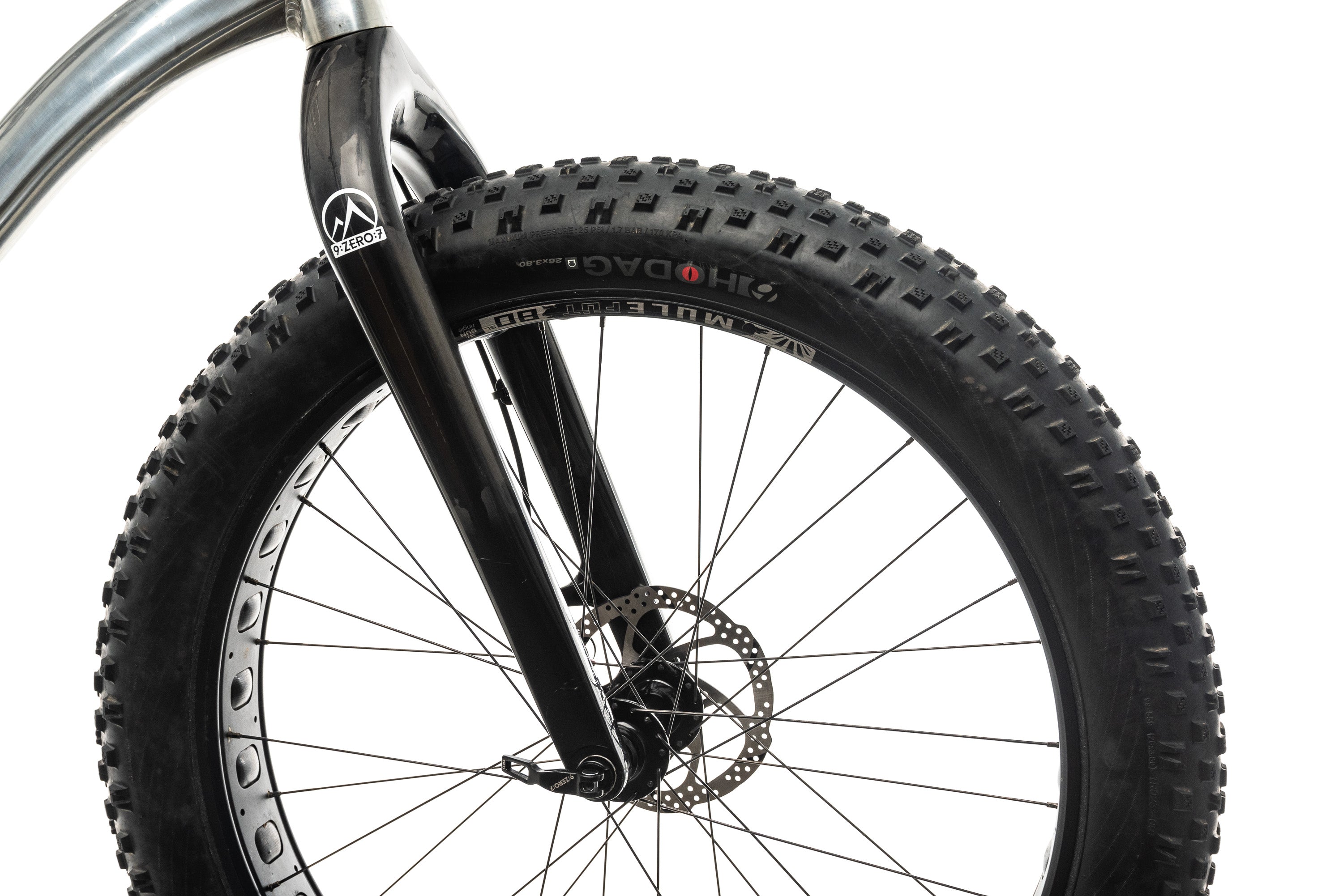 9:Zero:7 Whiteout AL Fat Bike - Large Size for Men & Women - Perfect for Snow, Sand & Off-Road Trail Riding