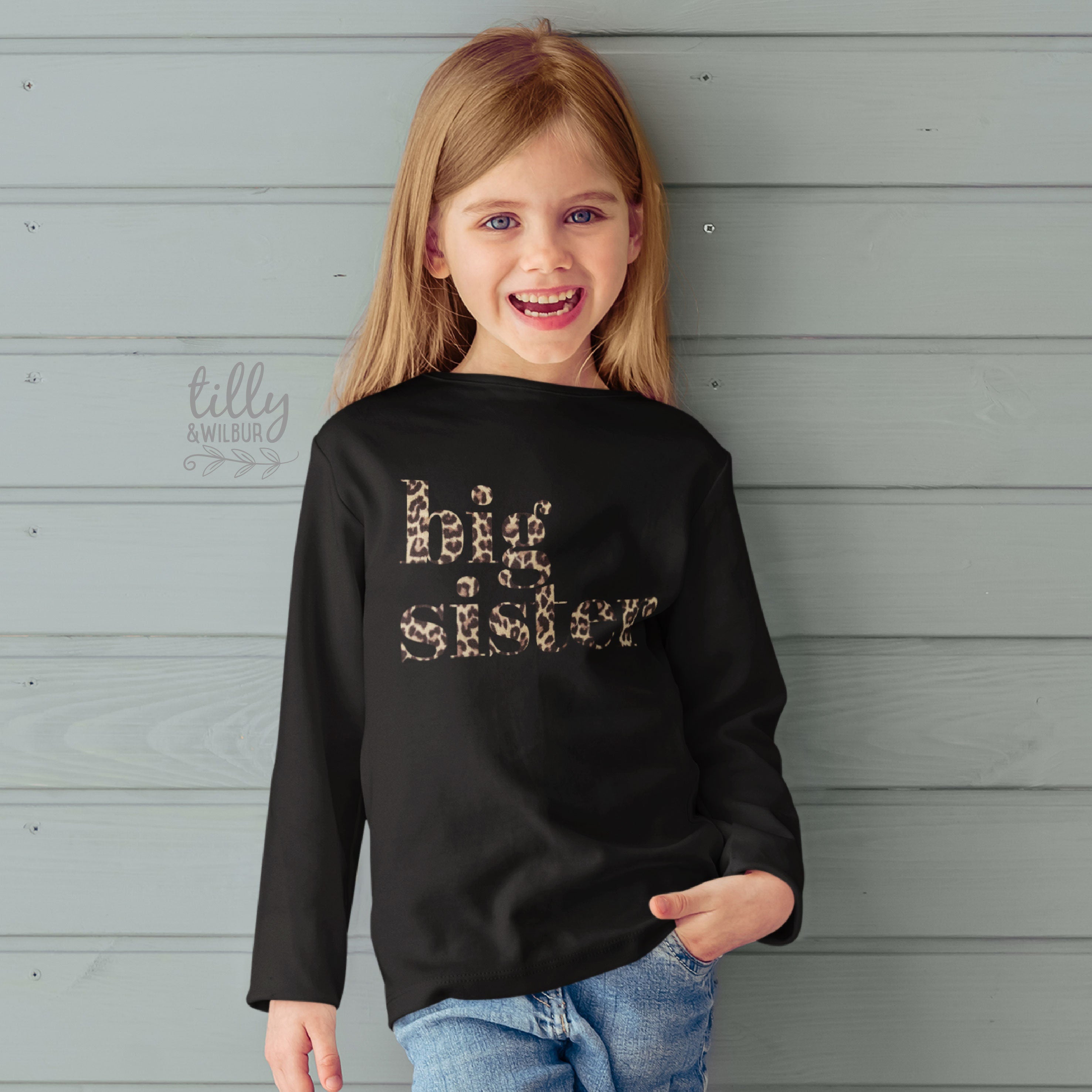 Big Sister T-Shirt - Comfortable & Stylish Sibling Gift for Women & Girls - Perfect for Family Events, Birthdays & Matching Outfits