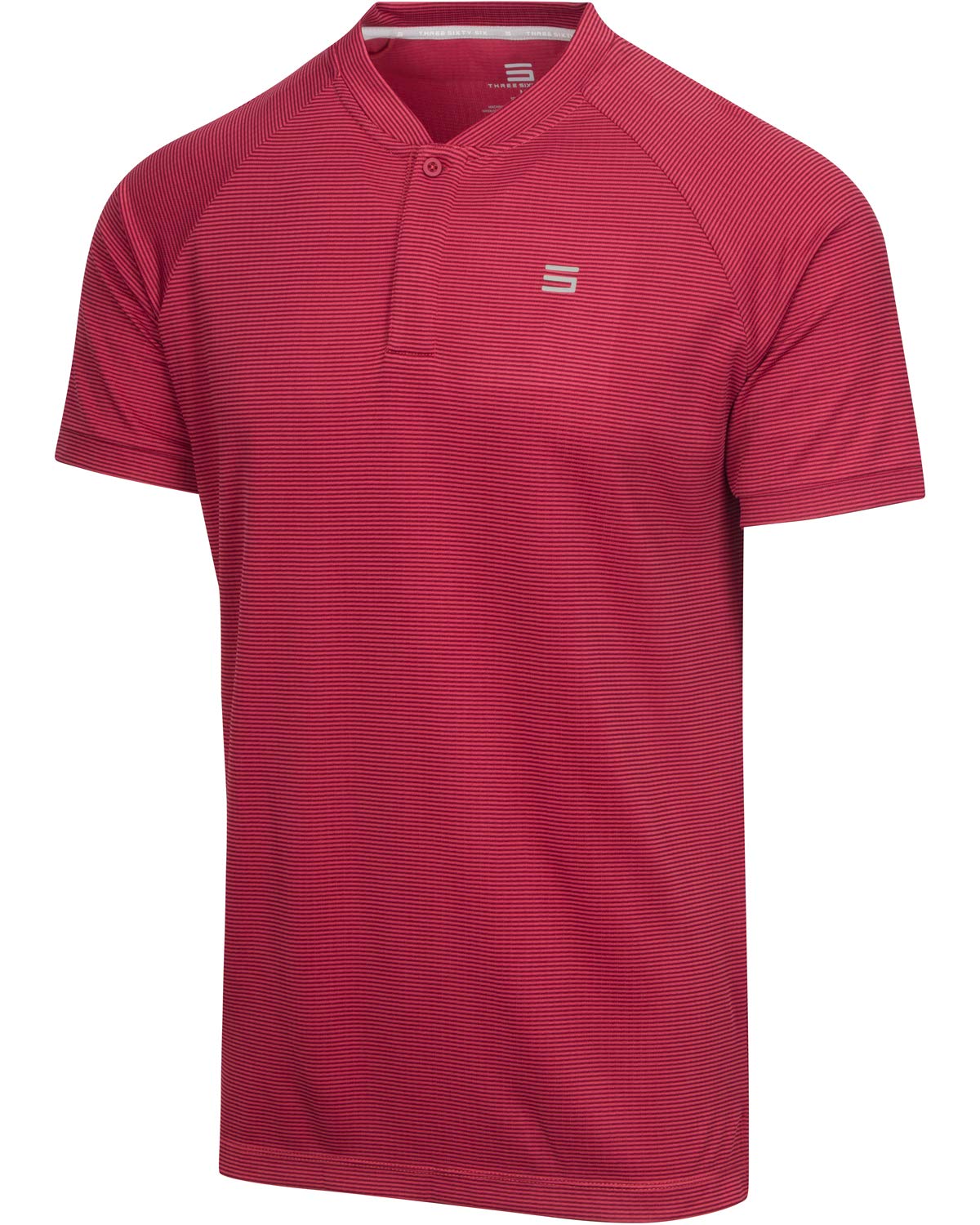 Men's Collarless Golf Shirts - Lightweight Breathable Dry Fit Short Sleeve Polo for Casual Wear | Perfect for Golf, Tennis & Summer Outdoor Activities