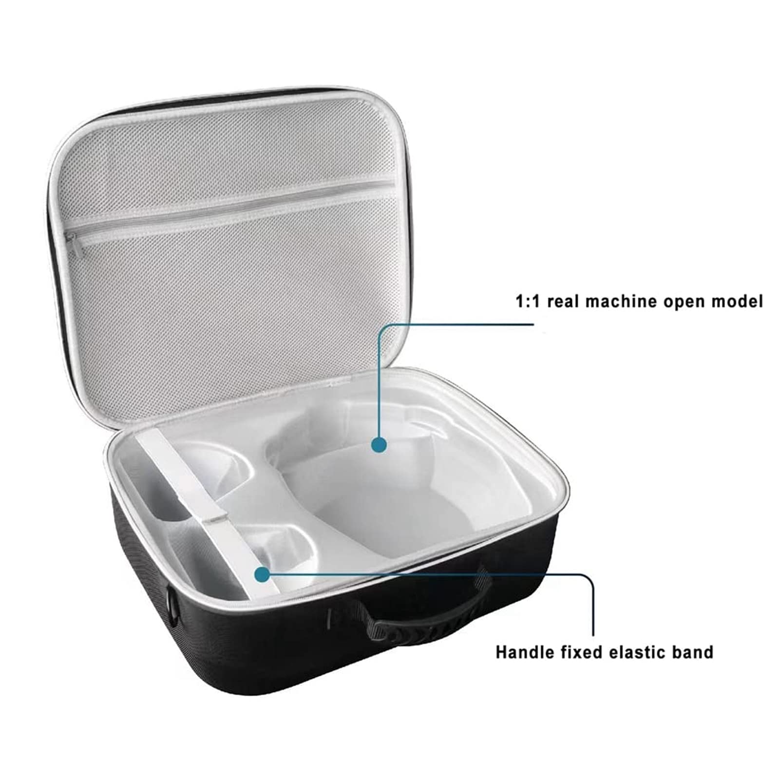PS VR2 Hard Carrying Case with Shoulder Strap - Protective Storage Bag for PlayStation VR2 Headset & Controllers - Travel-Friendly Design for Gaming Accessories | Perfect for Travel, Storage & Gaming Events