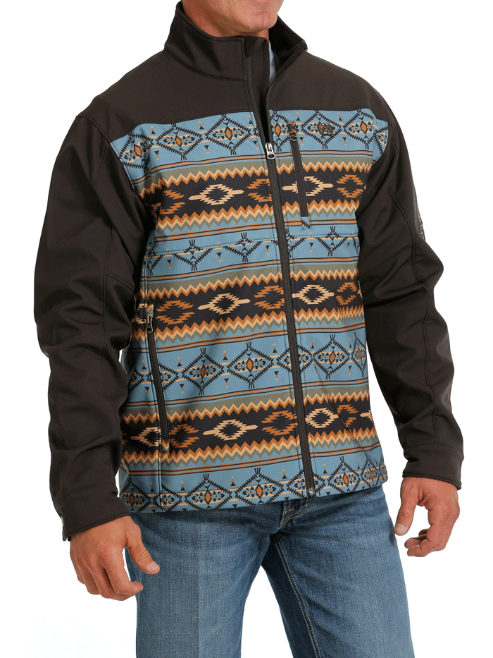 Men's Western Bonded Jacket - MWJ1583004 Brown | Cowboy Style Leather Jacket for Rodeo, Ranch Work & Outdoor Adventures