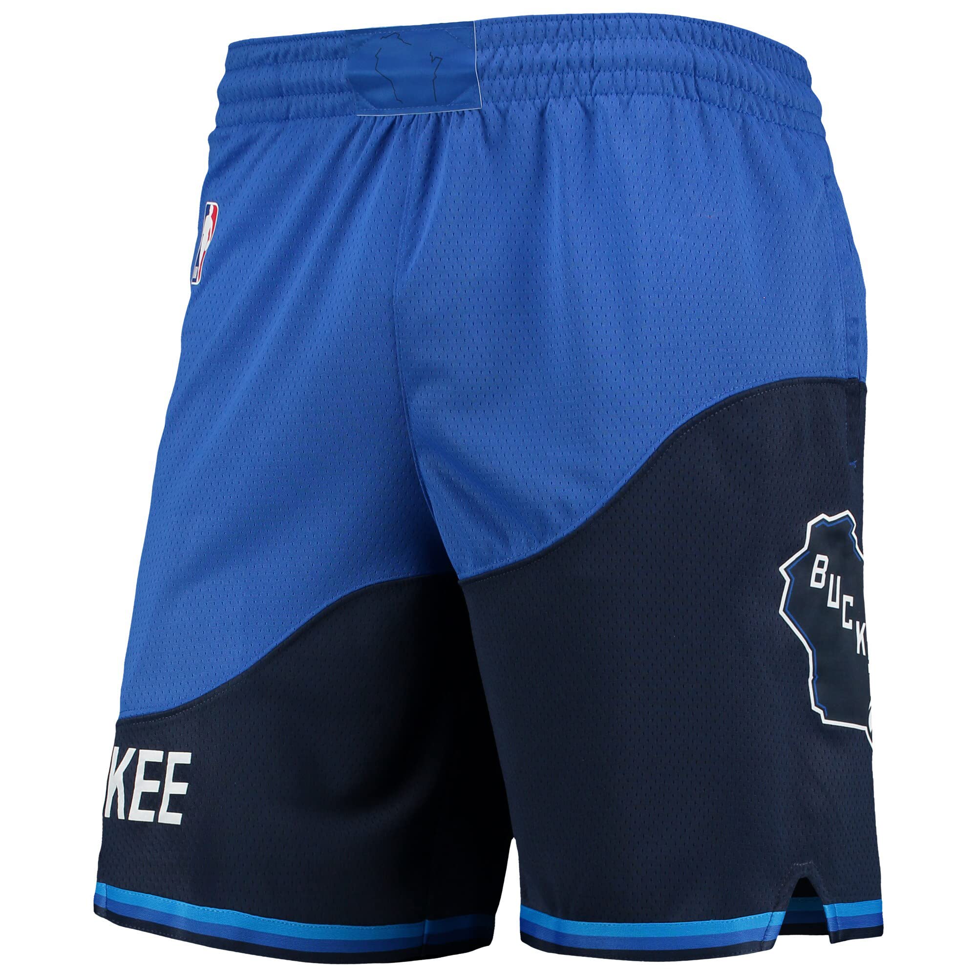 Milwaukee Bucks Youth 8-20 Blue City Edition Swingman Basketball Shorts - Perfect for Games, Practice & Fan Gear