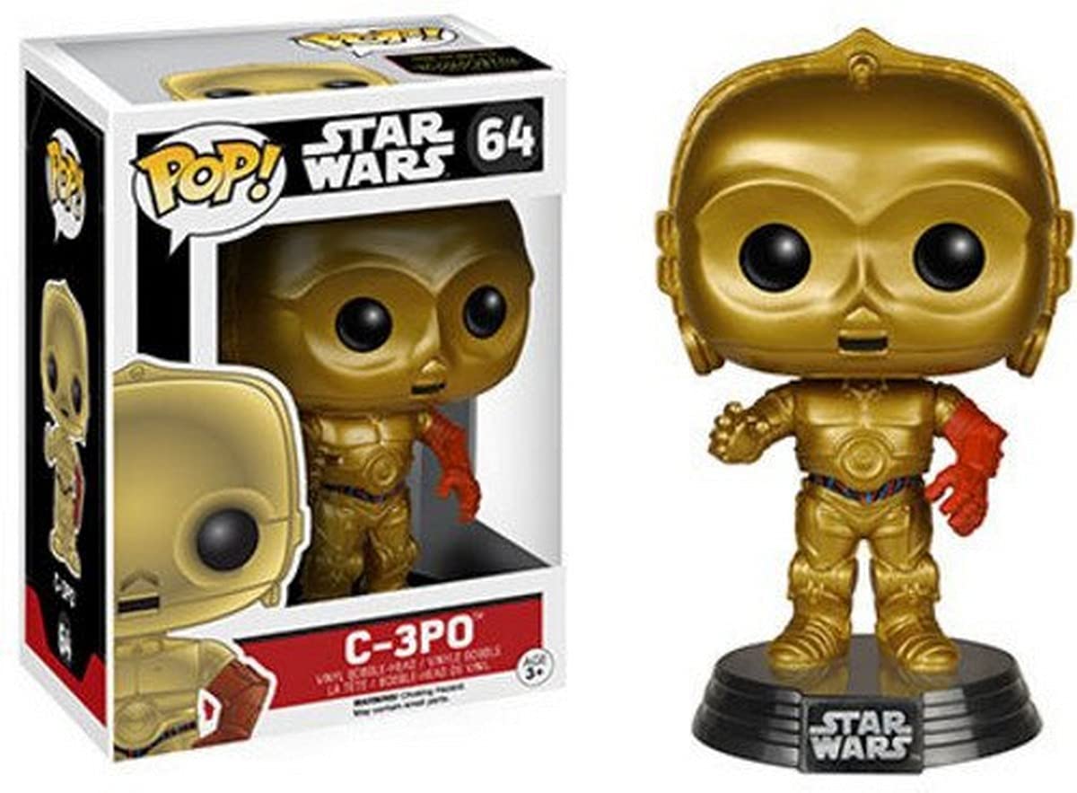 Funko Pop! Star Wars: The Force Awakens C-3PO Collectible Vinyl Figure - Perfect for Display, Gifts & Star Wars Fans Collection