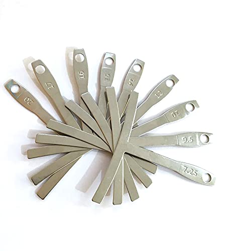 BOBOZHONG 9-Piece Luthier Tool Kit - String Radius Gauge, Precision Radius Ruler & Bridge Saddle Adjustment Tools for Guitar & Bass Setup | Perfect for Guitar Repair, Maintenance & DIY Projects