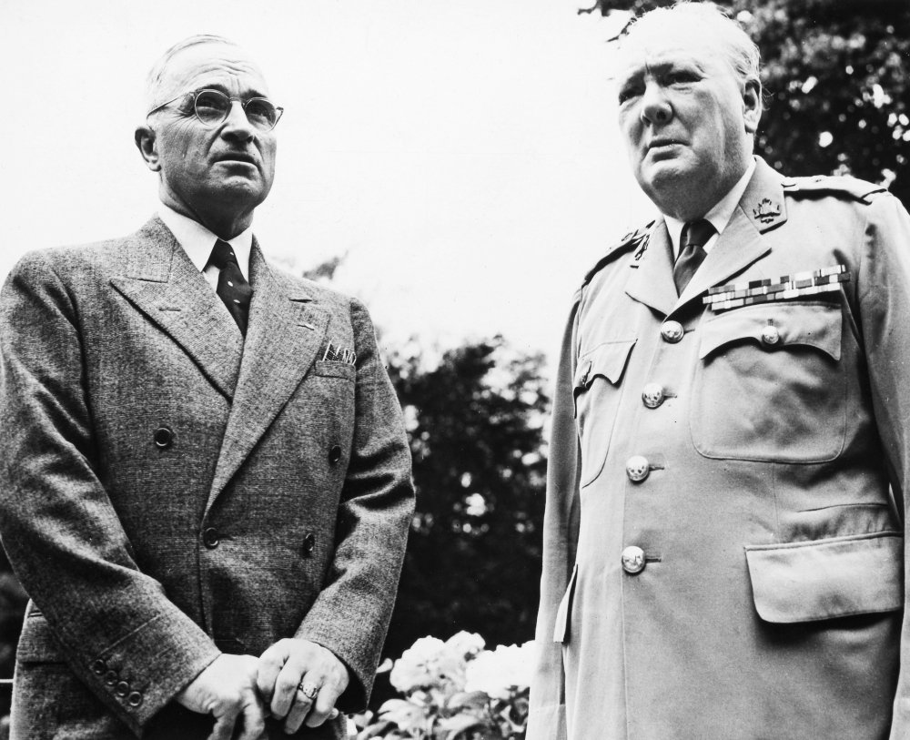 1945 Potsdam Conference: Truman & Churchill Before Lunch