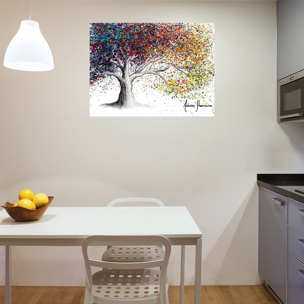 Ashvin Harrison 'The Colour of Dreams' Fine Art Canvas Wall Decor - 43x32 Inches - Ready to Hang - Modern Abstract Painting for Living Room, Bedroom, Office & Home Decor - Perfect for Gifts, Housewarming & Interior Design