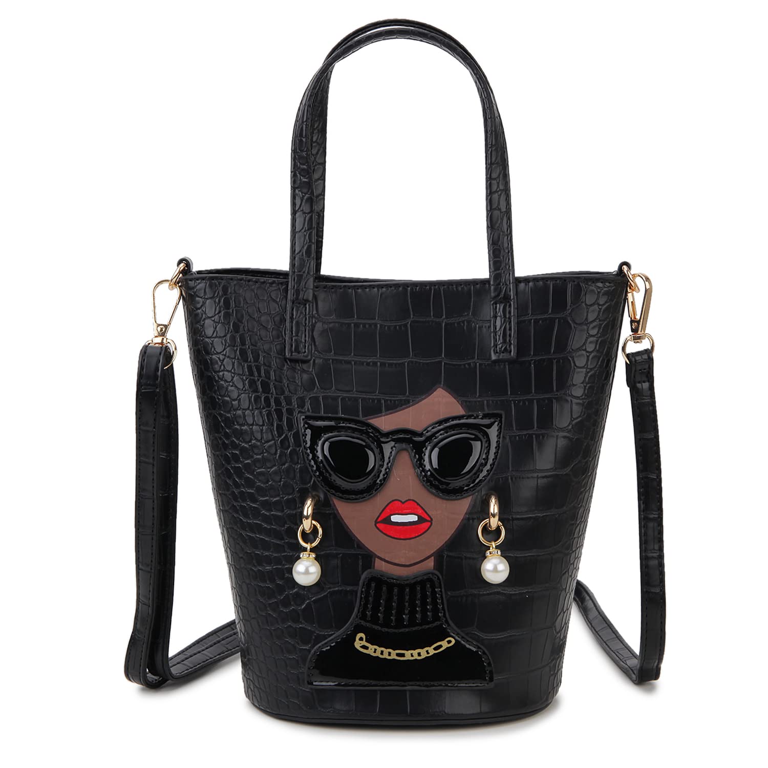 3D Lady Face Purse - Unique Top Handle Satchel Handbag for Women, Fashionable Shoulder Bag & Clutch Purse | Perfect for Parties, Date Nights & Special Occasions