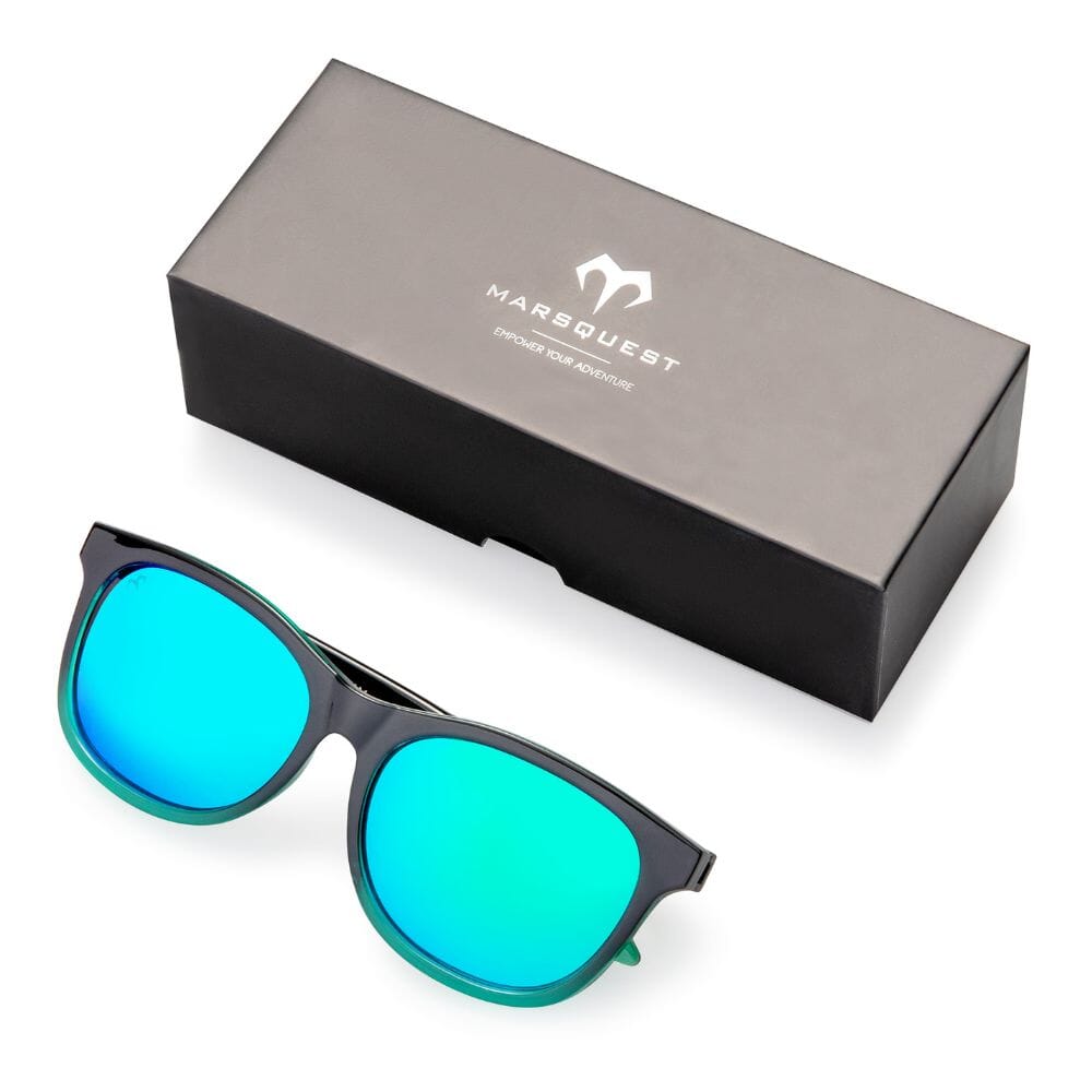 Marsquest Momentum Polarized Sunglasses - Green Oxygen Lens for UV Protection & Outdoor Sports | Perfect for Running, Cycling, and Hiking