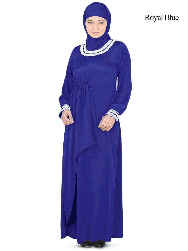 Malak Abaya - Elegant Muslim Women's Prayer Dress - Perfect for Prayer, Mosque, and Special Occasions