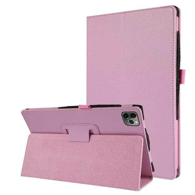 Apple iPad Pro 12.9 Inch 2020 Model Slim Protective Stand Case with Pencil Holder - Perfect for Work, Study & Travel
