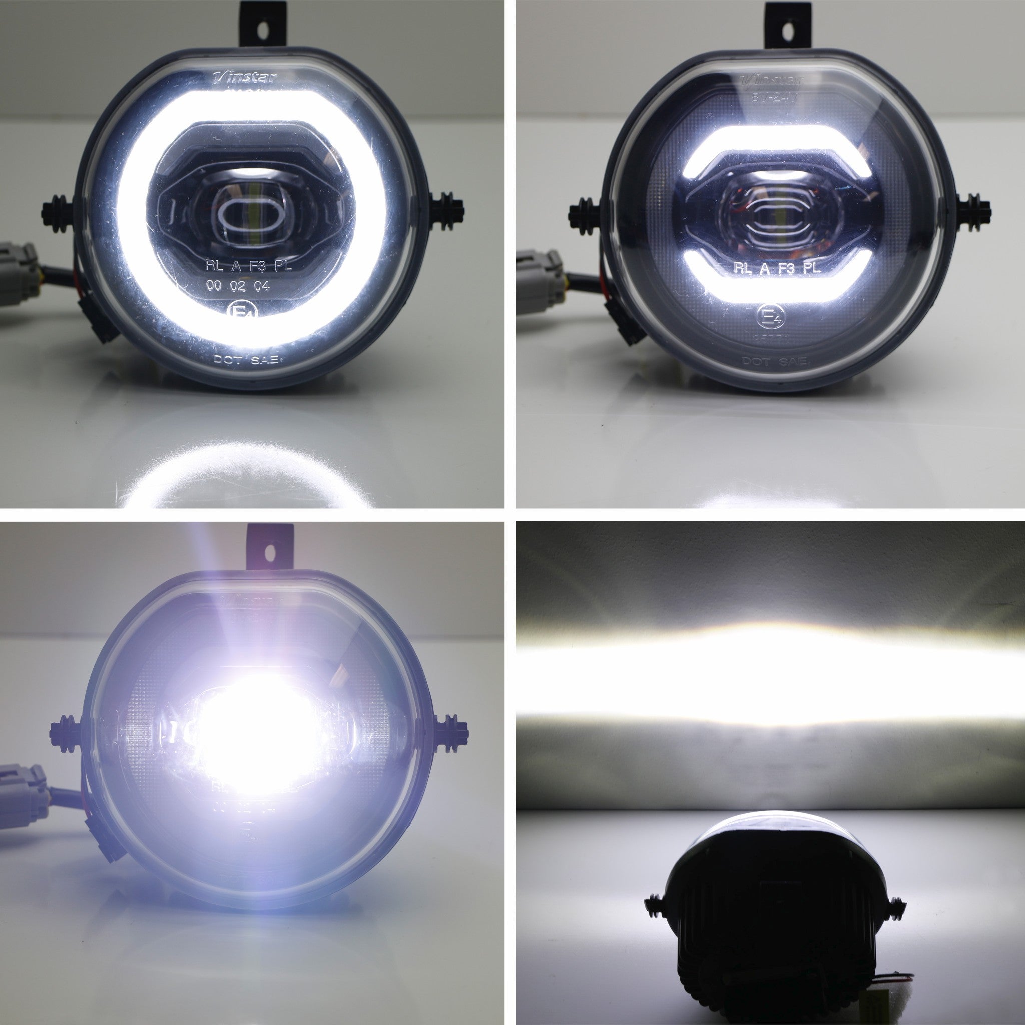 30W Full LED Halo Ring DRL Parking Fog Light Kit for 2015+ 3rd Gen MINI Cooper - Upgrade Headlights for Enhanced Visibility & Style