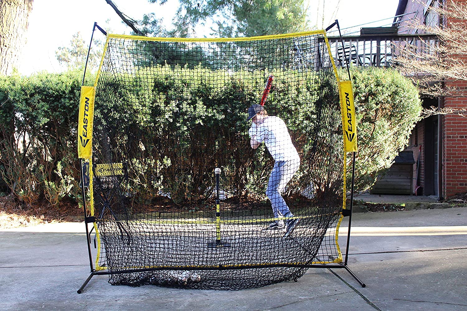Easton XLP Hitting Net for Baseball & Softball Practice - 5ft & 7ft Options | Portable Training Net for Backyard, Field & Indoor Batting Drills