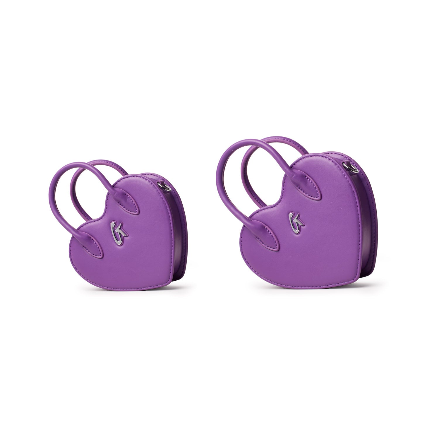 Mini Heart Bag - Purple Crossbody Purse for Women, Trendy Small Handbag for Date Night, Party & Everyday Use