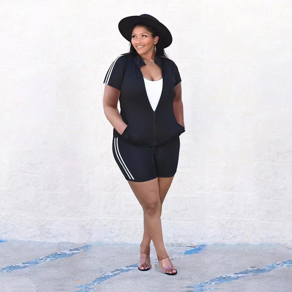Printed Zip Up Tracksuit for Women - Plus Size Comfortable Jogging Suit | Perfect for Gym, Yoga & Casual Wear