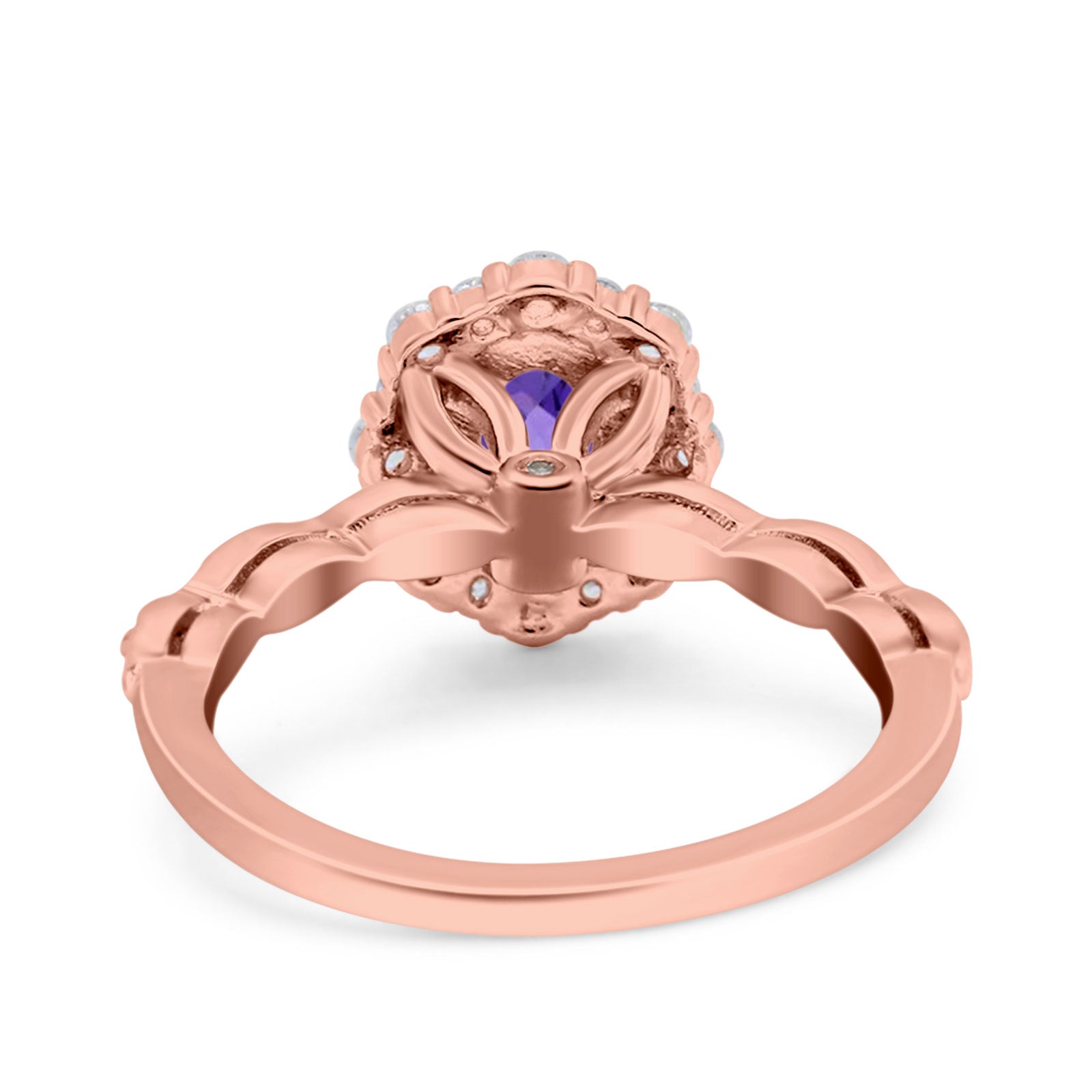 14K Gold 1.19ct Vintage Art Deco Halo Oval 7mmx5mm G SI Diamond Engagement Wedding Ring for Women - Perfect for Proposals, Anniversaries & Bridal Jewelry