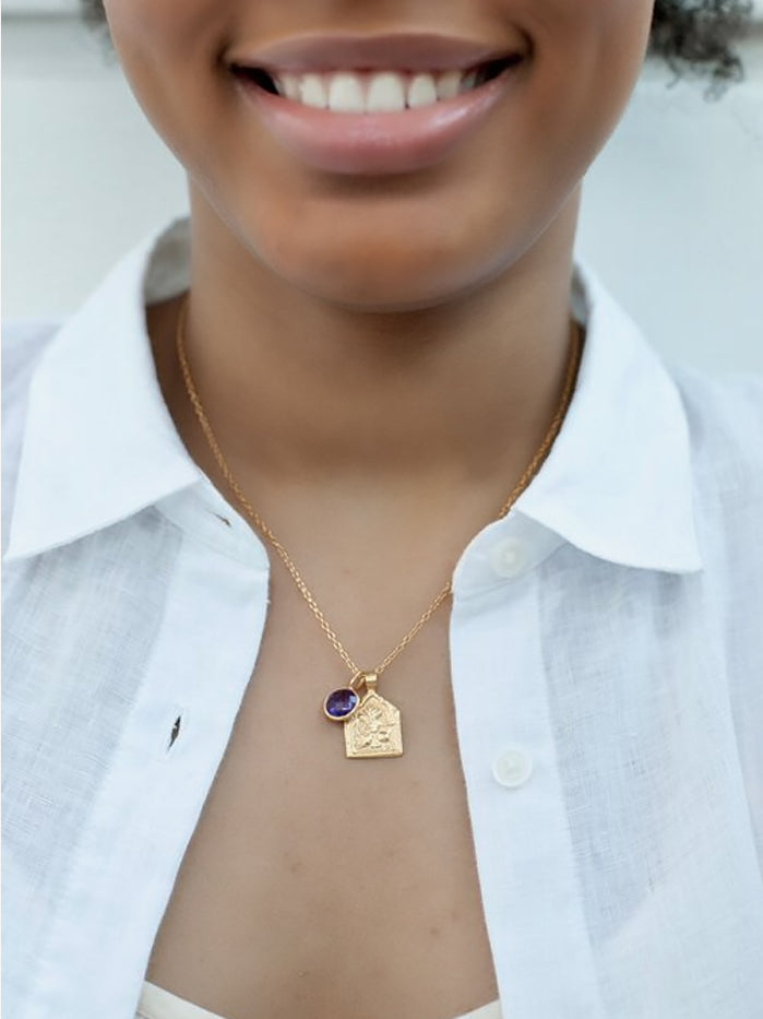 Goddess Charms Success Pendant Necklace - Gold Plated Motivational Jewelry for Women - Perfect for Gifts, Daily Wear & Special Occasions