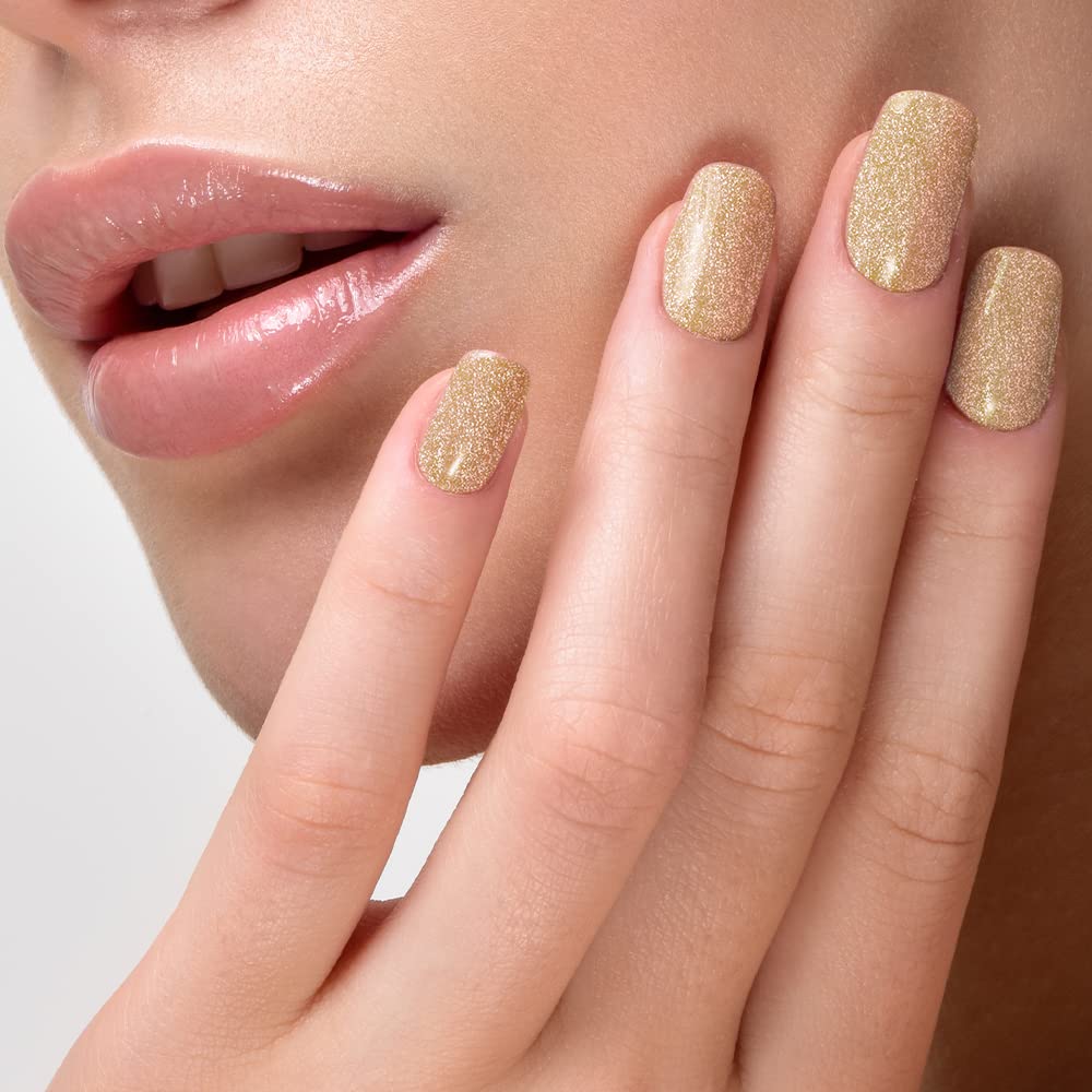 LAKMÉ Glitterati Collection Nail Polish - High Glam Shimmery Finish, Champagne Sparkle (12ml) - Perfect for Parties, Weddings & Special Occasions