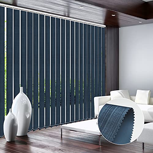 H Shape Slats - Faux Line - Navy Blue