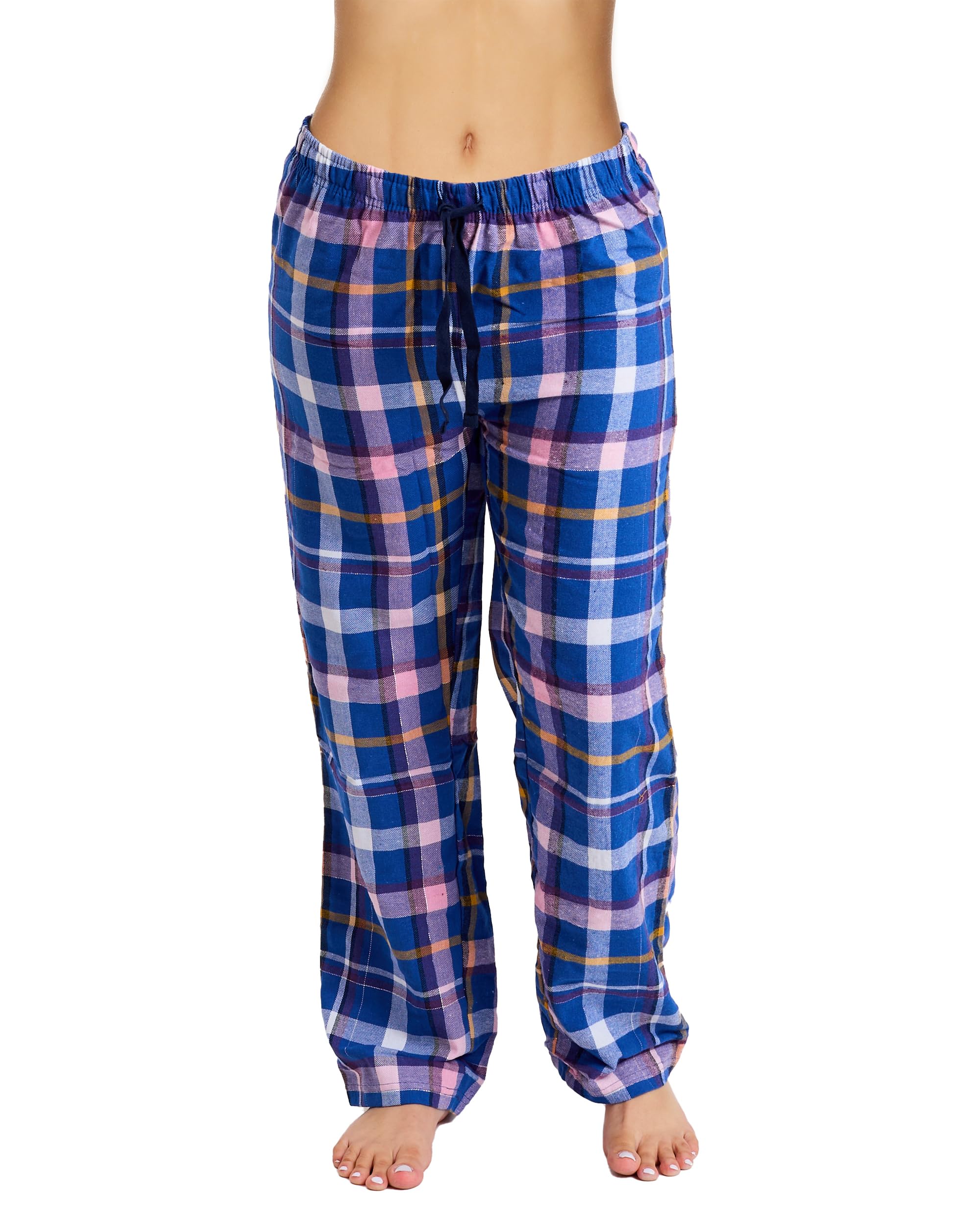 Women's Soft Cotton-Blend Flannel Pajama Pants - Cozy Lounge Pants for Sleep & Relaxation (Sizes S-2X) - Perfect for Winter Nights, Lounging at Home & Gift Giving