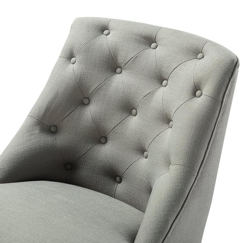 Estelle Upholstered Tufted Office Chair - Ergonomic Desk Chair with Lumbar Support for Home & Office Workspace | Comfortable Computer Chair for Long Hours Sitting