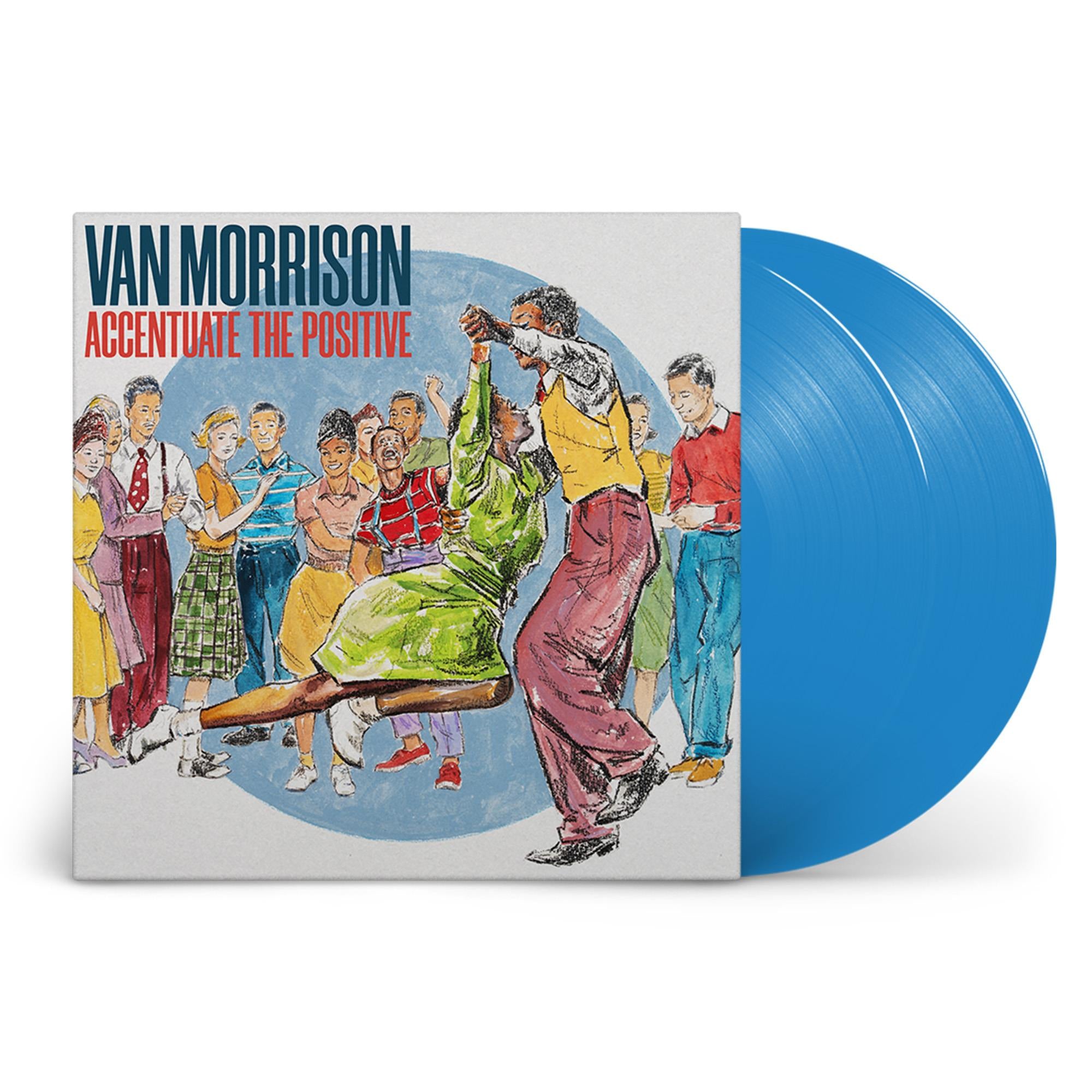 Accentuate The Positive Blue Vinyl Record - Vintage Music LP for Home Decor & Music Lovers - Perfect for Living Room, Office & Gift Giving