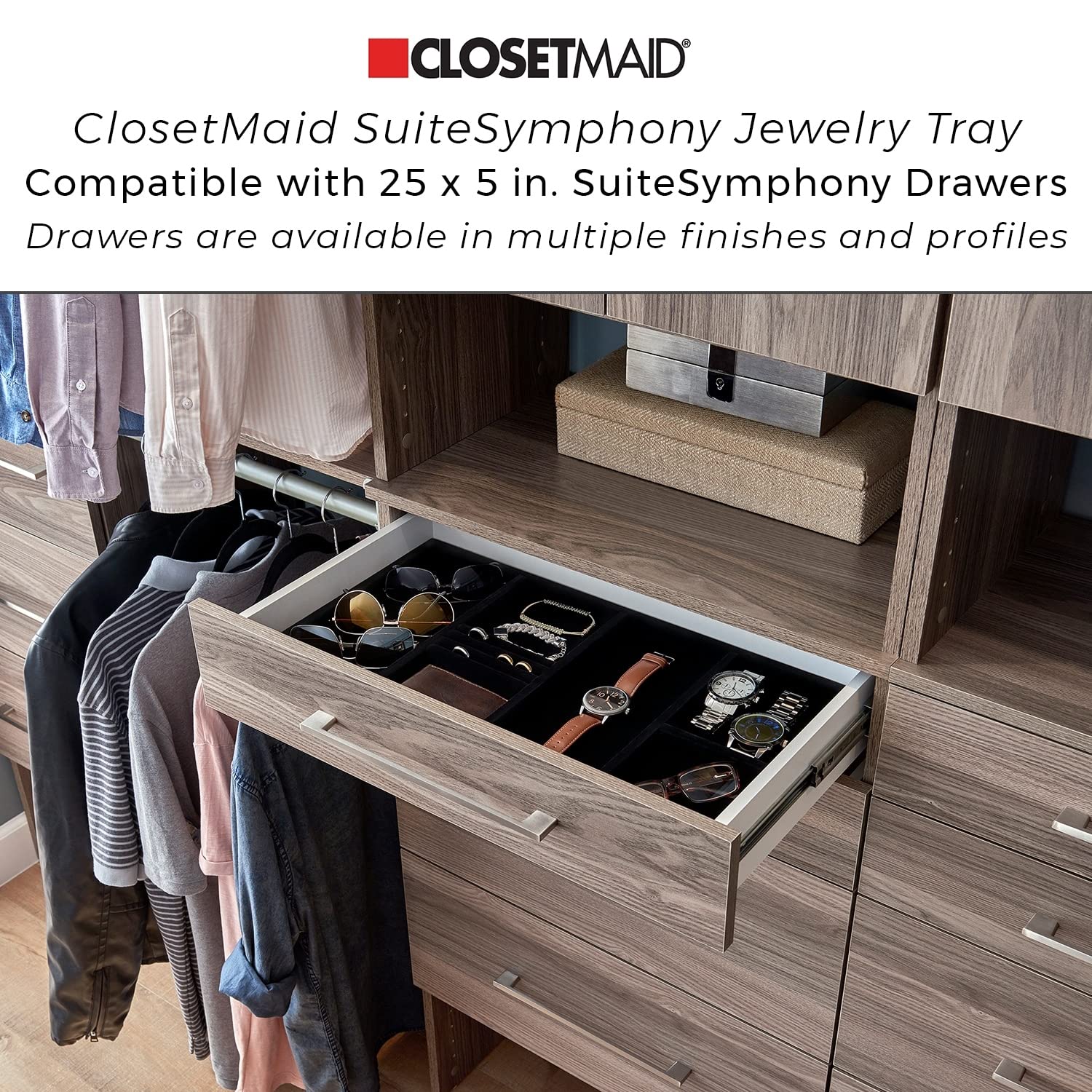ClosetMaid SuiteSymphony Wood Closet Drawer Organizer - 25