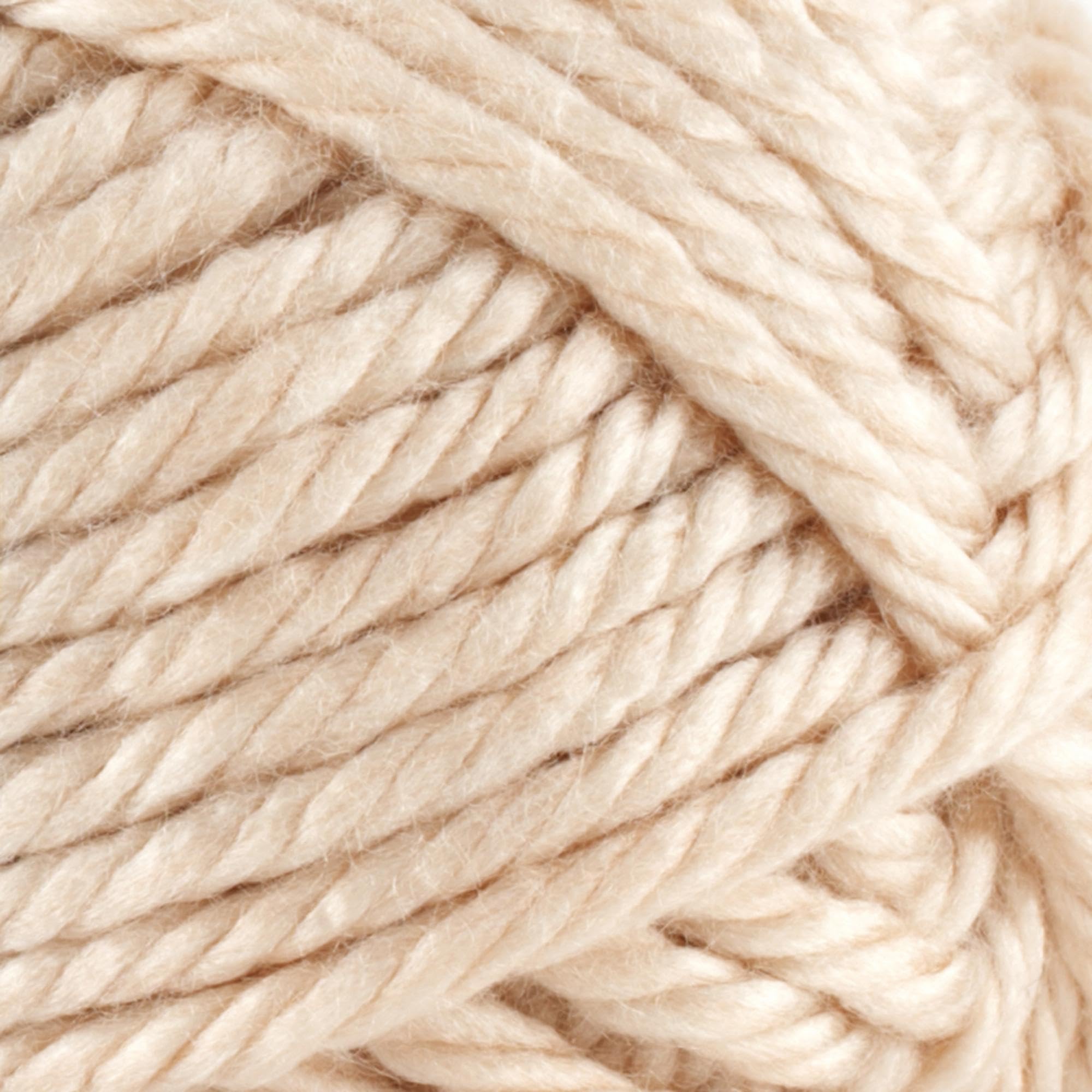 Lion Brand Yarn Hometown Super Bulky Yarn - 3 Pack (Los Angeles Tan) - Premium Knitting & Crochet Yarn for Blankets, Scarves & DIY Crafts - Perfect for Winter Projects & Handmade Gifts