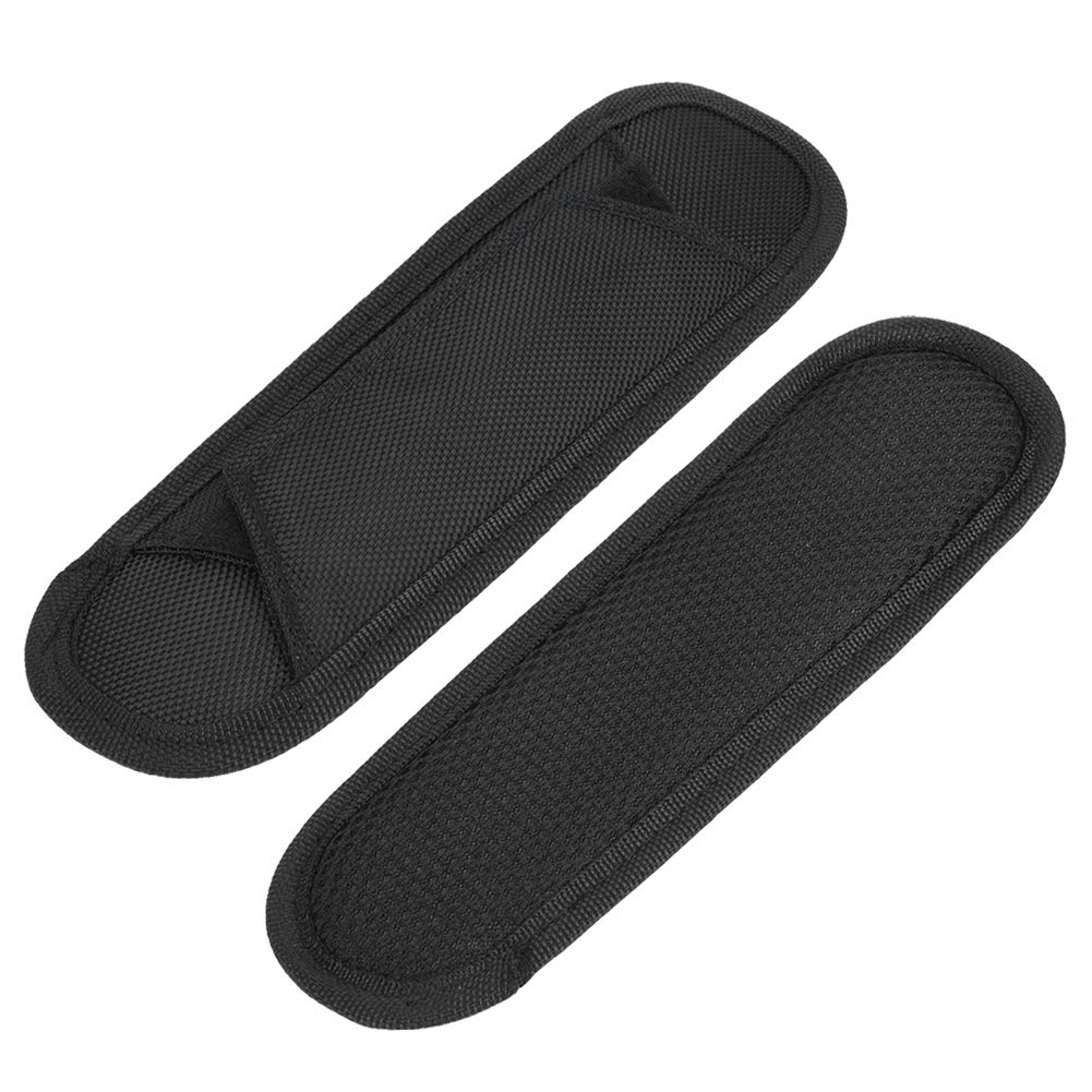 Durable Black Backpack Strap Pad - Comfortable Shoulder Support for Camera Bags, Guitar Cases & Travel Backpacks - Ergonomic Design for Long Wear & Heavy Loads - Perfect for Hiking, Commuting & Outdoor Adventures