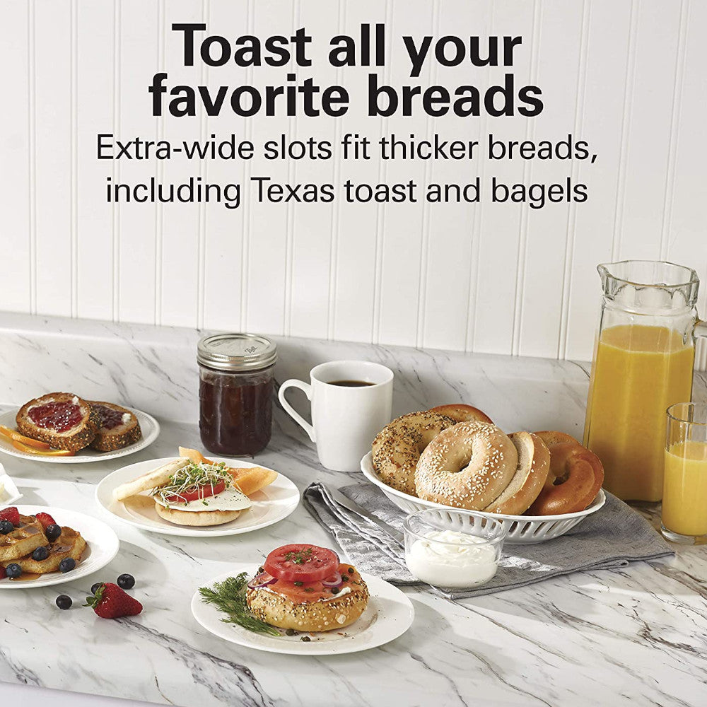 Hamilton Beach 2-Slice Toaster with Warm Mode 22810C - Perfect for Breakfast, Bagels & Quick Snacks