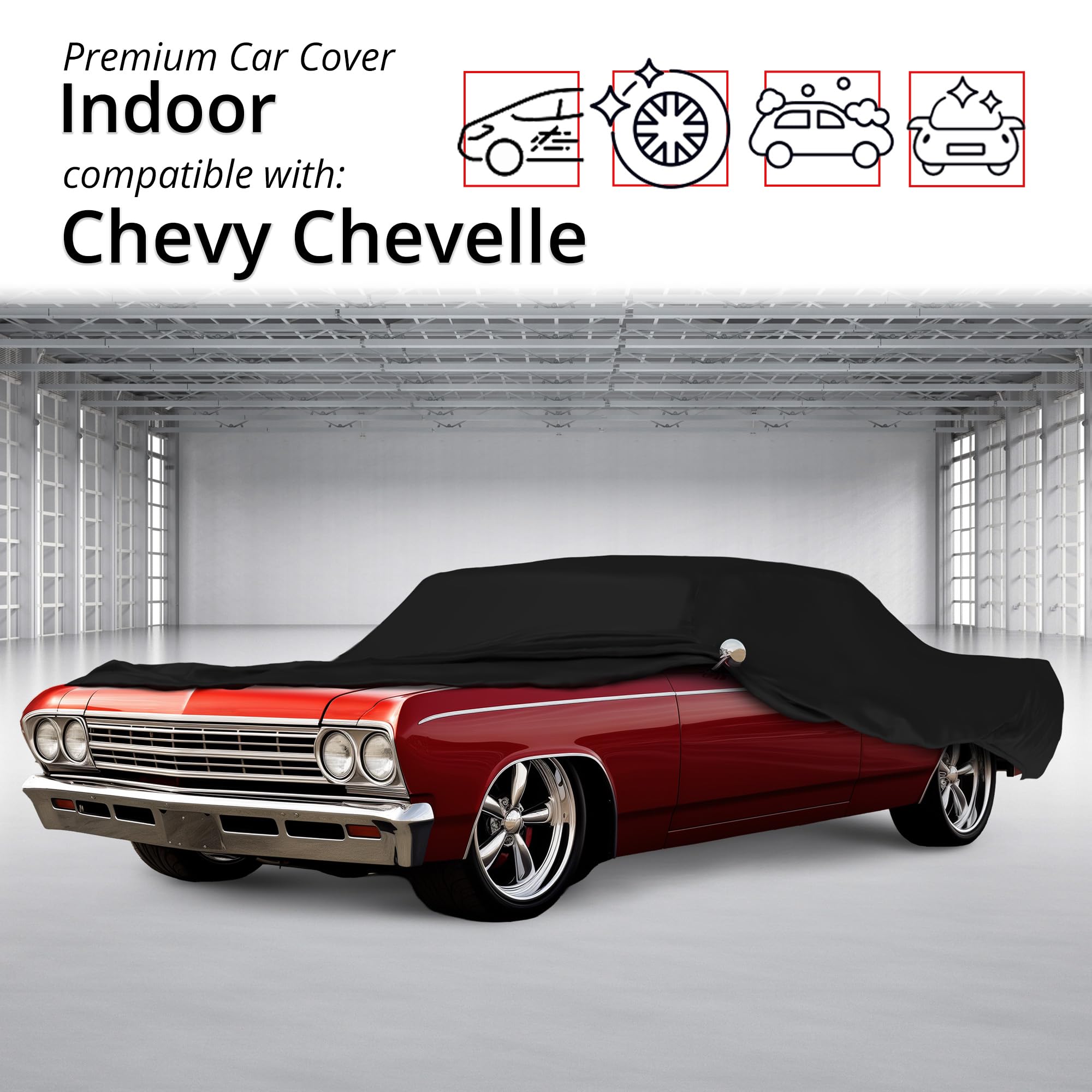 Scratch-Resistant Car Cover for Chevrolet Malibu 1978-1983 - Indoor Use & Protection