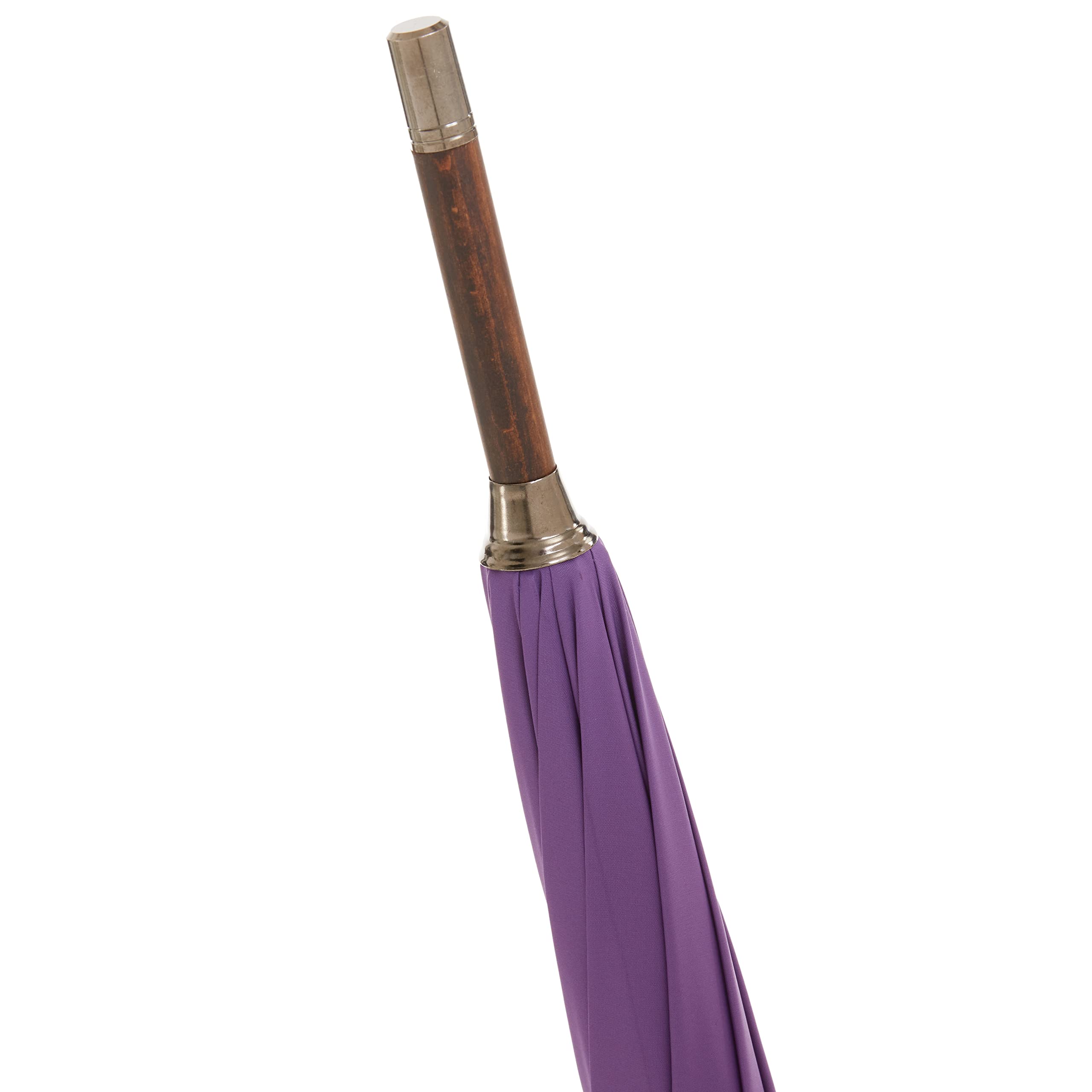Stylish Classic English Umbrella in Purple - Perfect for Rainy Days, Weddings & Formal Events