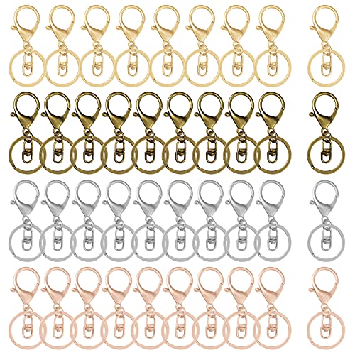 40Pcs-gold,white k,ancient cyan,rose gold