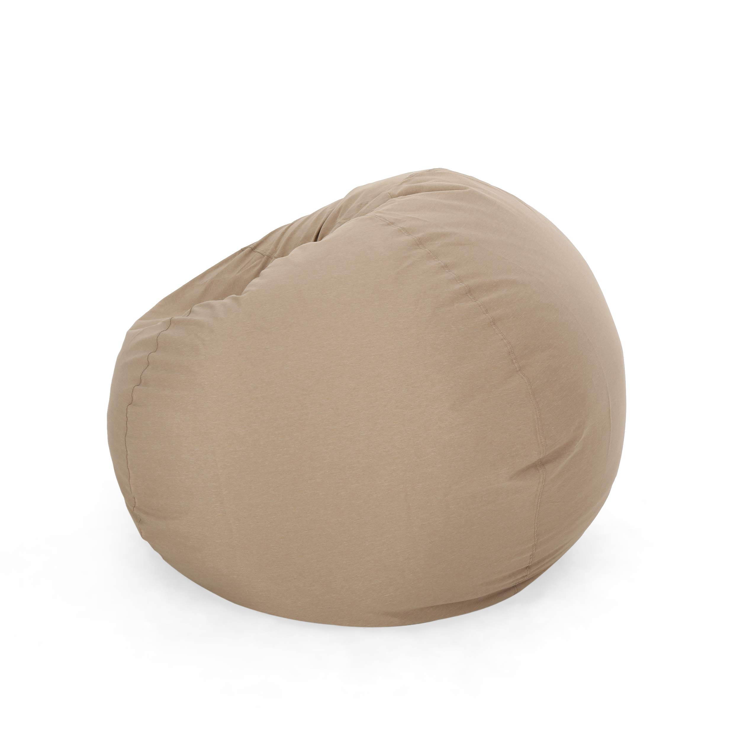 Christopher Knight Home 5 Foot Oversized Bean Bag Chair - Soft & Comfortable Tuscany Design for Living Room, Game Room, or Dorm - Perfect for Lounging, Relaxing & Movie Nights