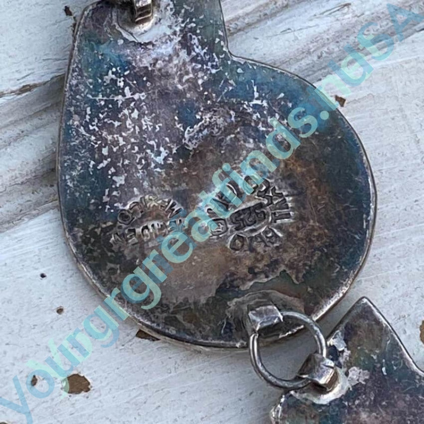 Vintage Mexican Sterling Silver and Abalone Shell Swirl Necklace - Handmade Jewelry for Women, Boho Chic Pendant Necklace - Perfect for Beach Weddings, Date Nights & Festival Outfits