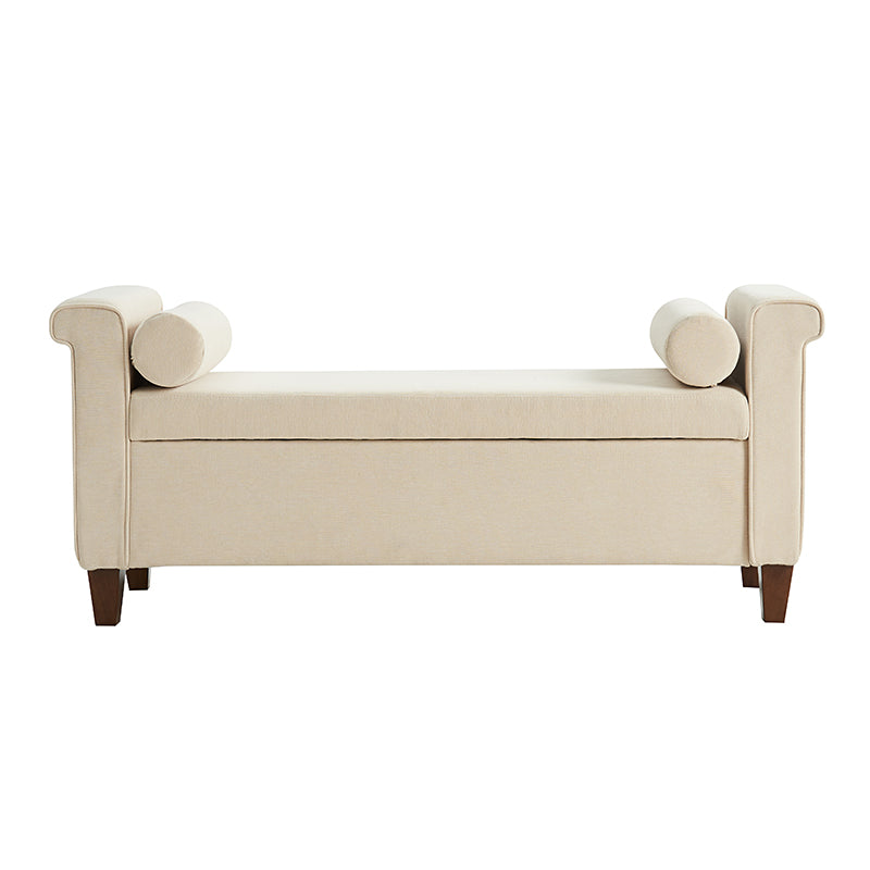 Gabino Traditional Style Storage Bench - Multipurpose Entryway, Living Room, Bedroom Seat with Storage - Perfect for Home Decor & Organization
