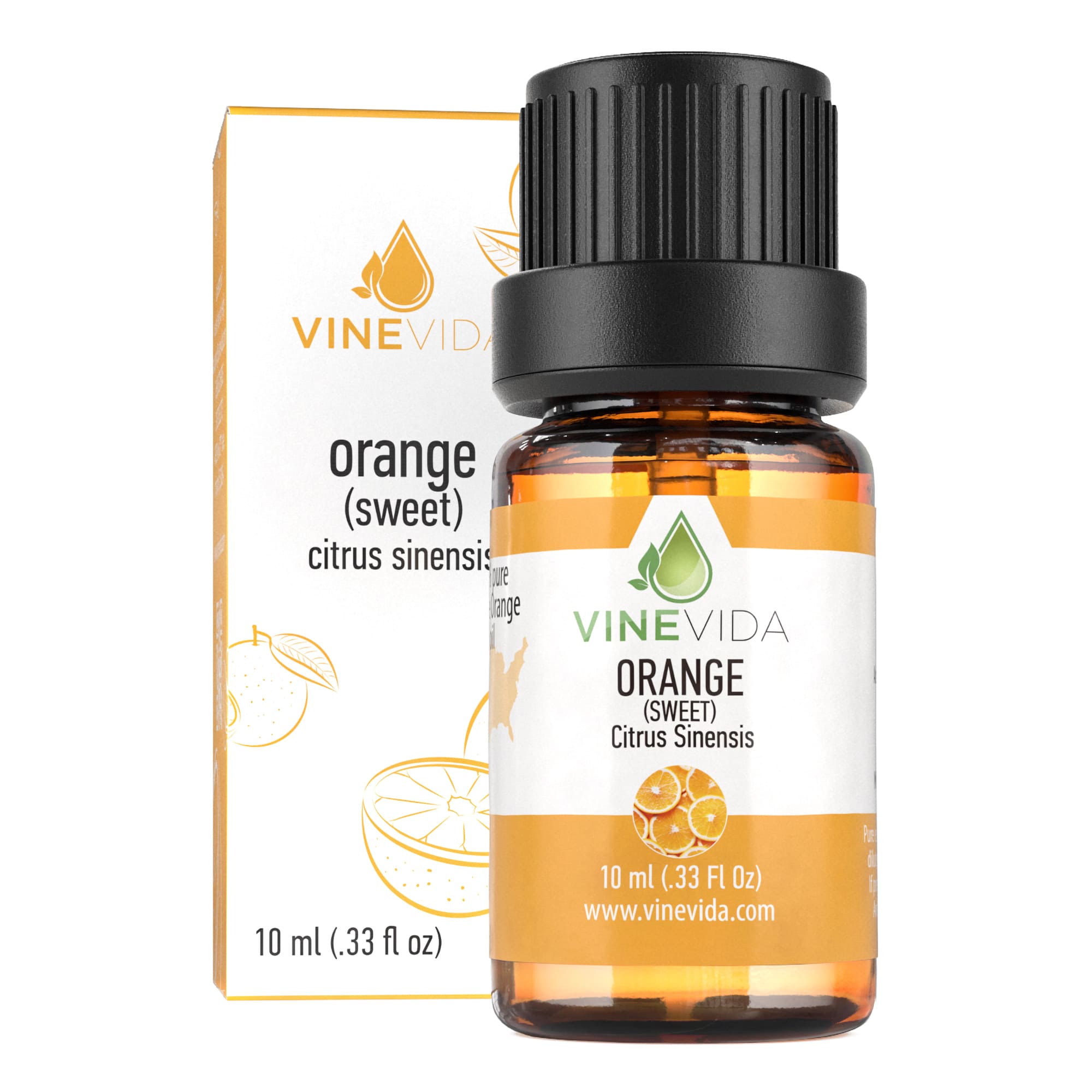 10 mL Sweet Orange Essential Oil (Prefilled) - Aromatherapy, Diffuser, Massage & Relaxation