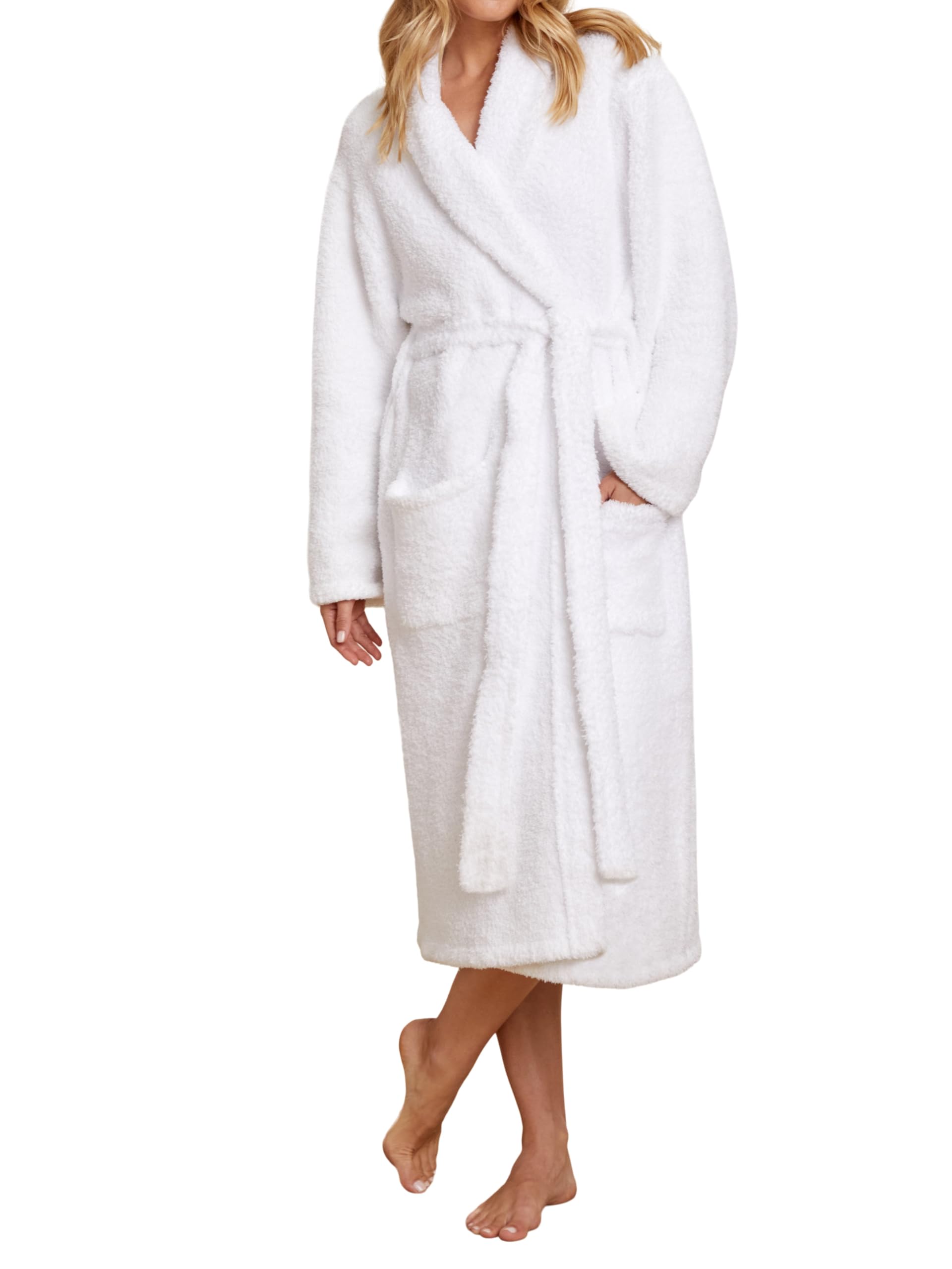 Barefoot Dreams Cozychic Adult Robe - Ultra Soft & Luxurious Bathrobe for Women & Men - Perfect for Spa, Lounge & Relaxation at Home