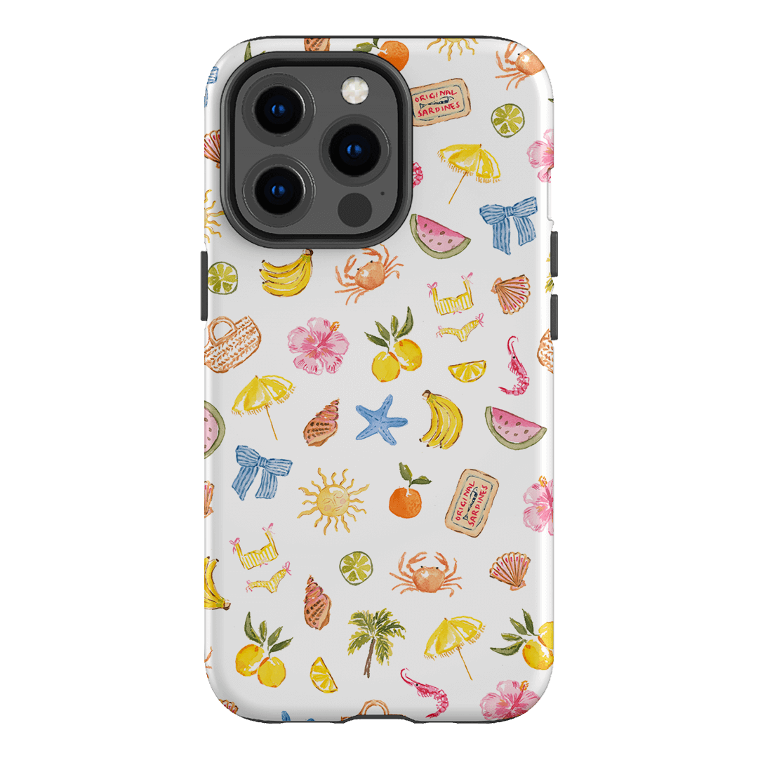 Summer Icons Phone Case - Trendy & Durable iPhone Cover for Summer Vibes - Perfect for Beach, Pool & Outdoor Adventures