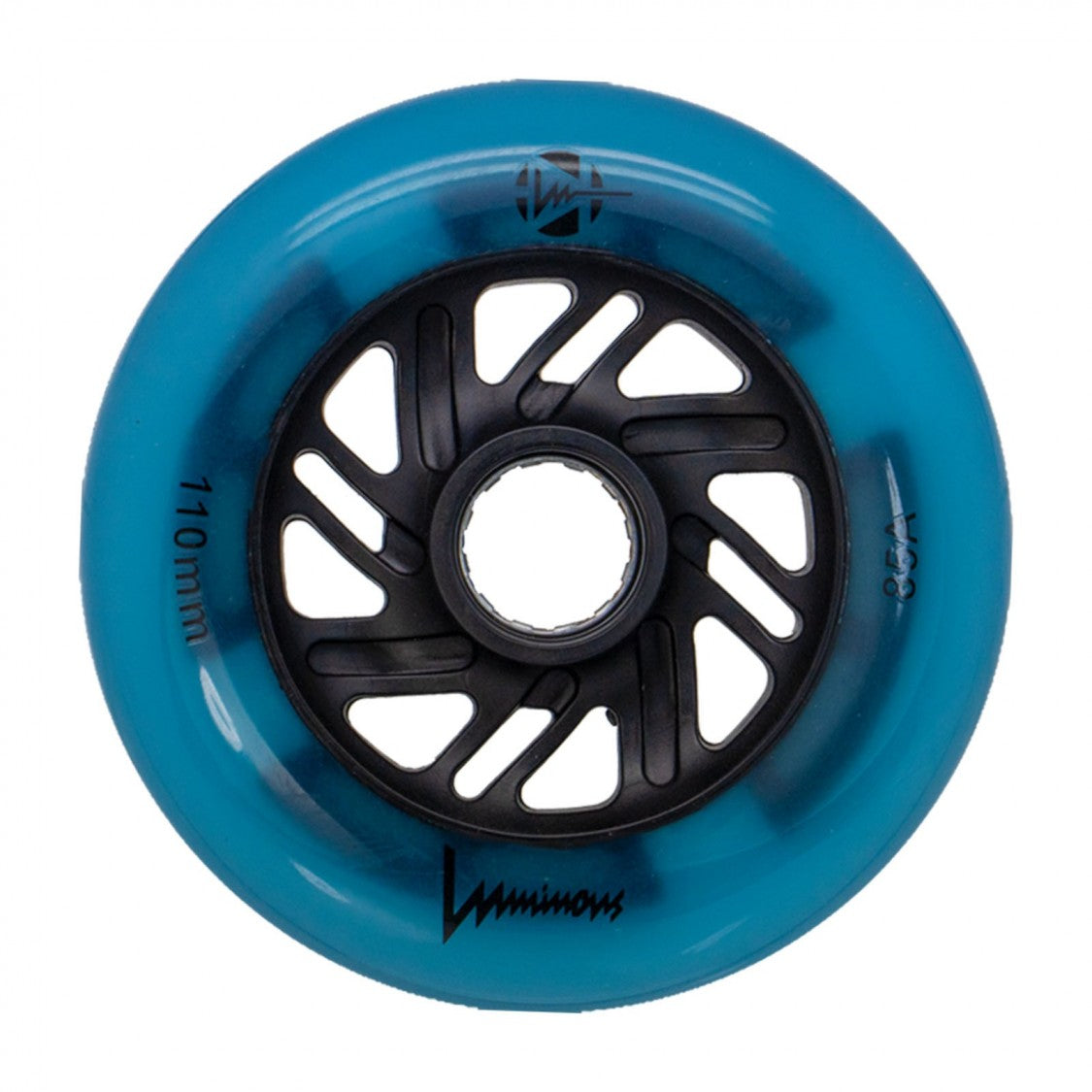 Luminous LED Inline Wheels - 110mm Glow in The Dark Skate Wheels for Night Skating, Rollerblading & Outdoor Sports - High Visibility Safety Wheels for Adults & Kids