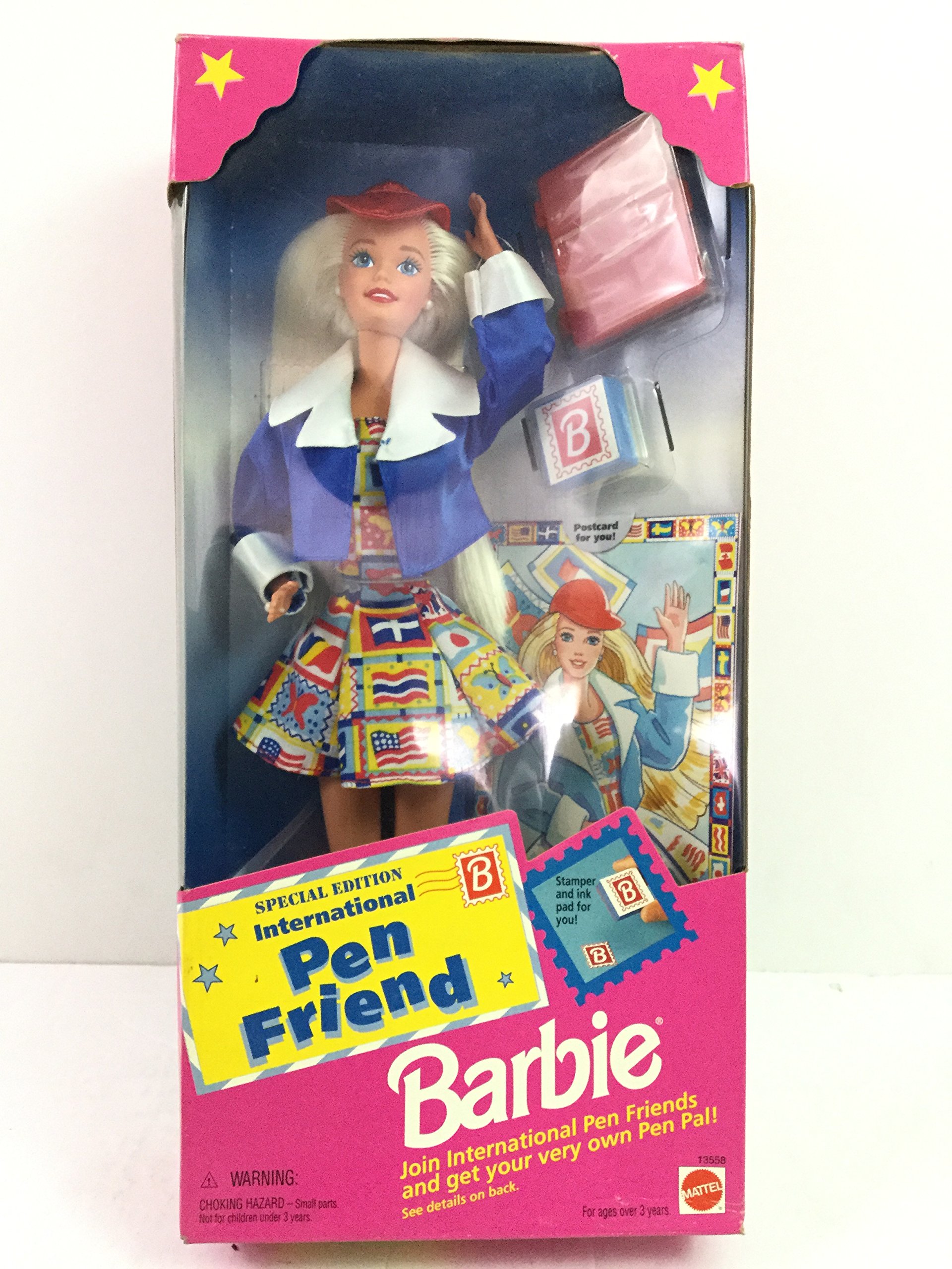 Barbie International Pen Friend - Premium Collectible Doll with Writing Accessories | Perfect for Kids' Playtime, Gift Giving & Collectors Display